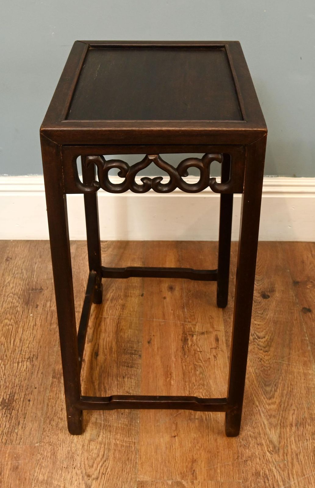 Set Four Chinese Style Graduated Nest Of Tables Carved Friezes Circa 1920 photo 850.0
