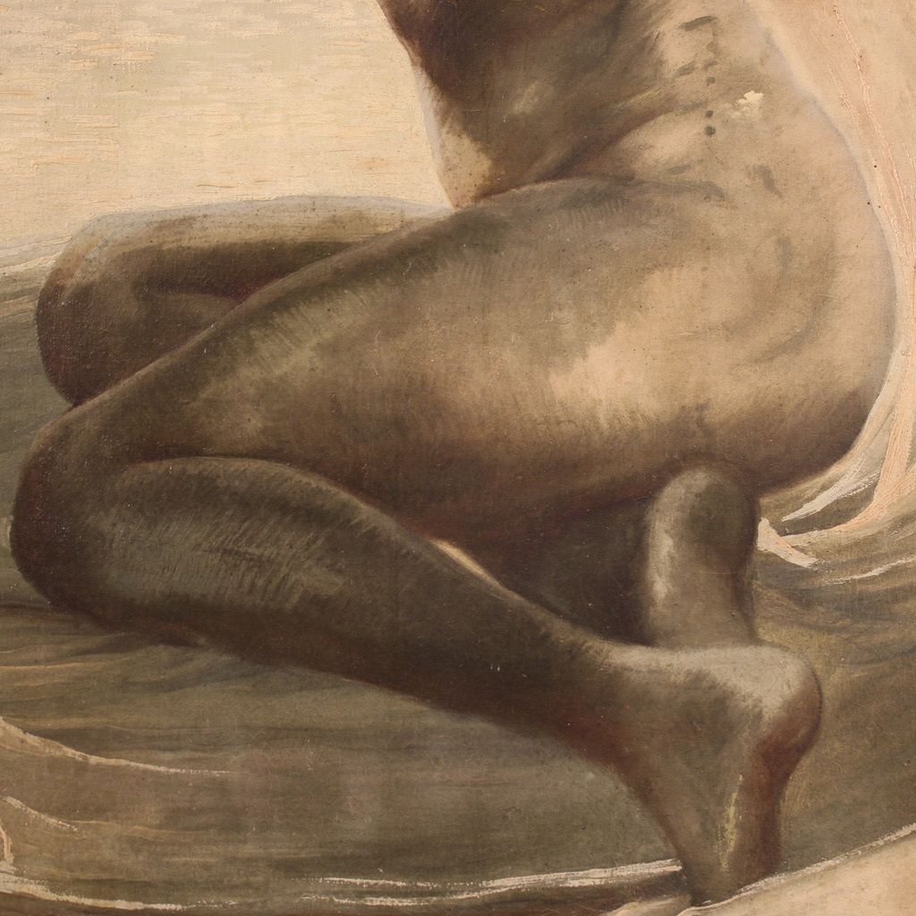 Nude Painting Of A Young Woman From The First Half Of The 20th Century photo for sale