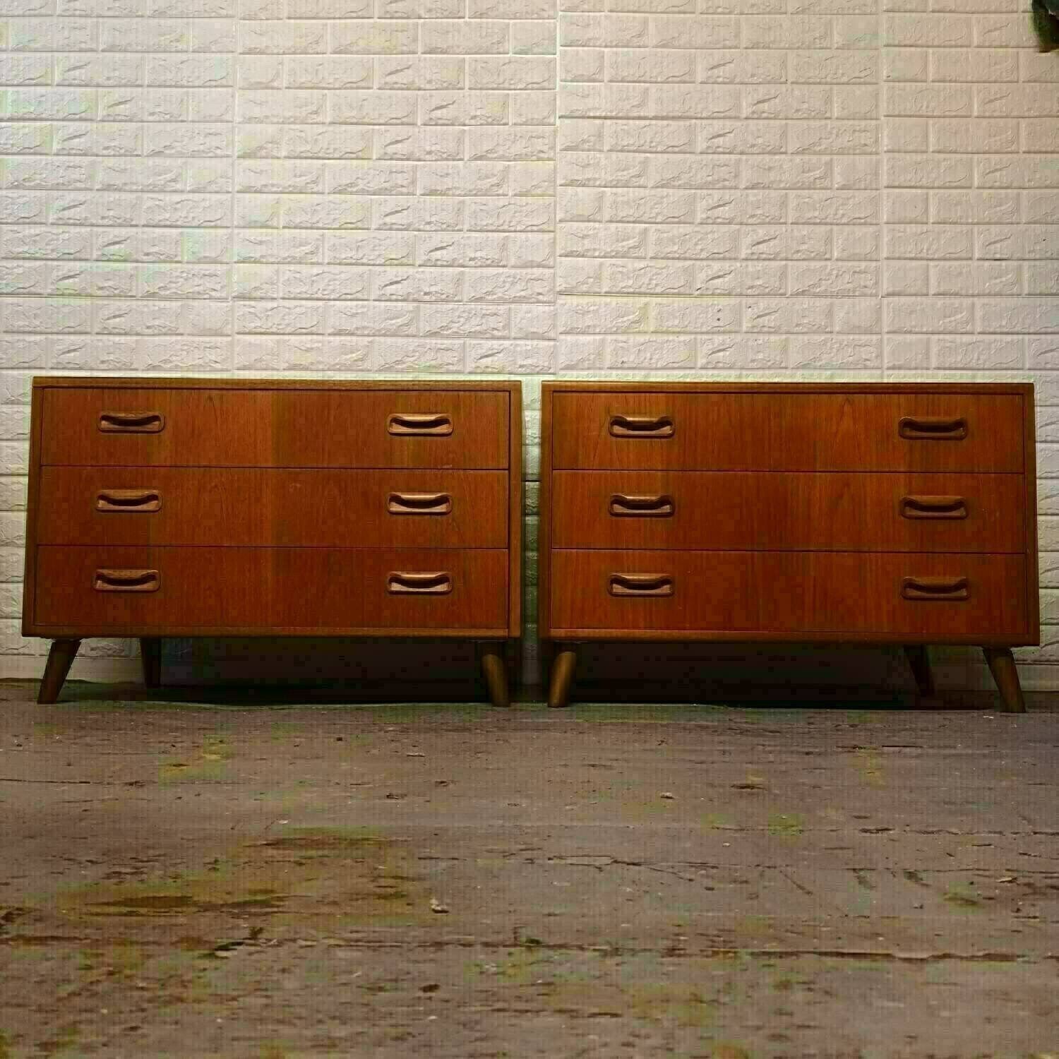 Pair Of G Plan Fresco Chest Of Drawers.