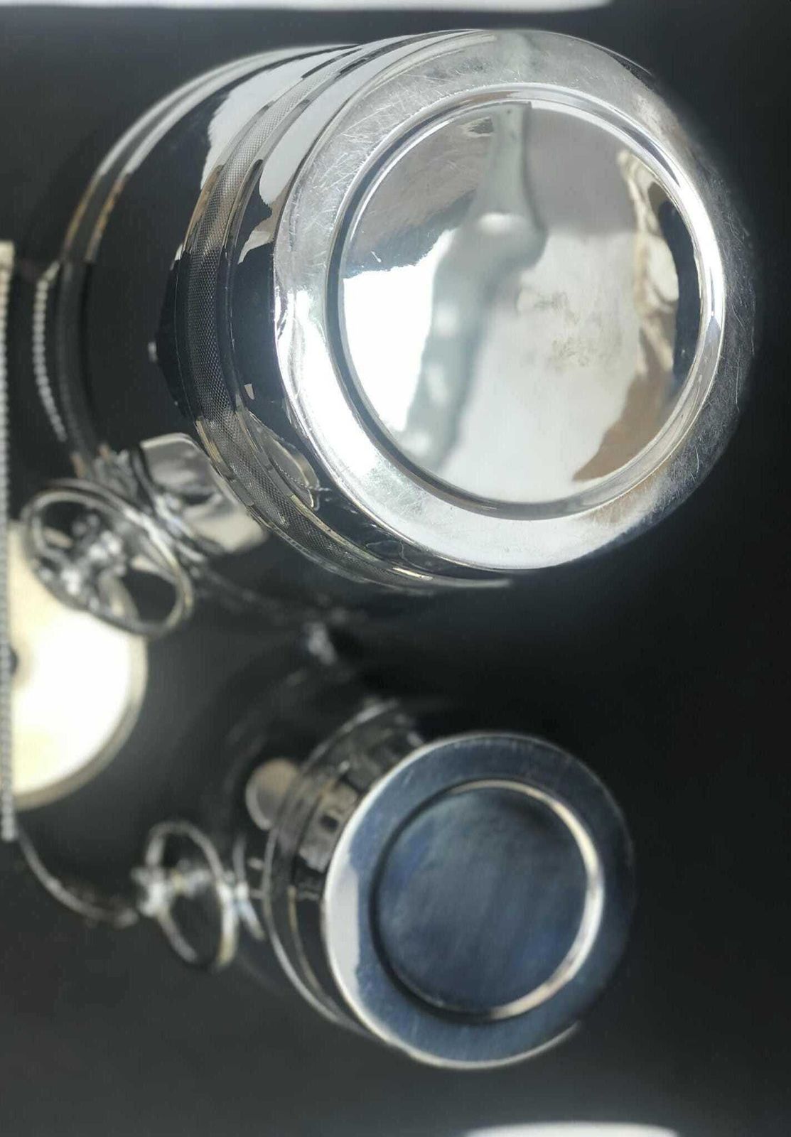 photo for sale Letang Remy Champagne Bucket & Ice Bucket Set: French Stainless Steel Barware
