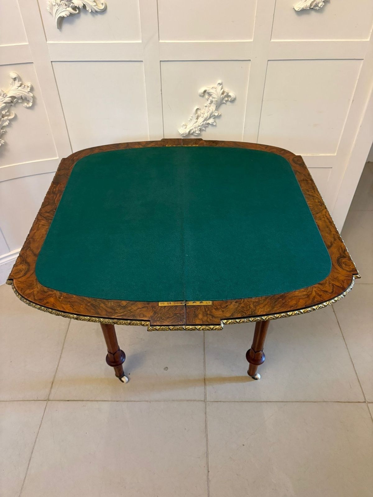 Antique 19th Century Burr Walnut Side Table With Ormolu Mounts And Inlay photo 2995.0
