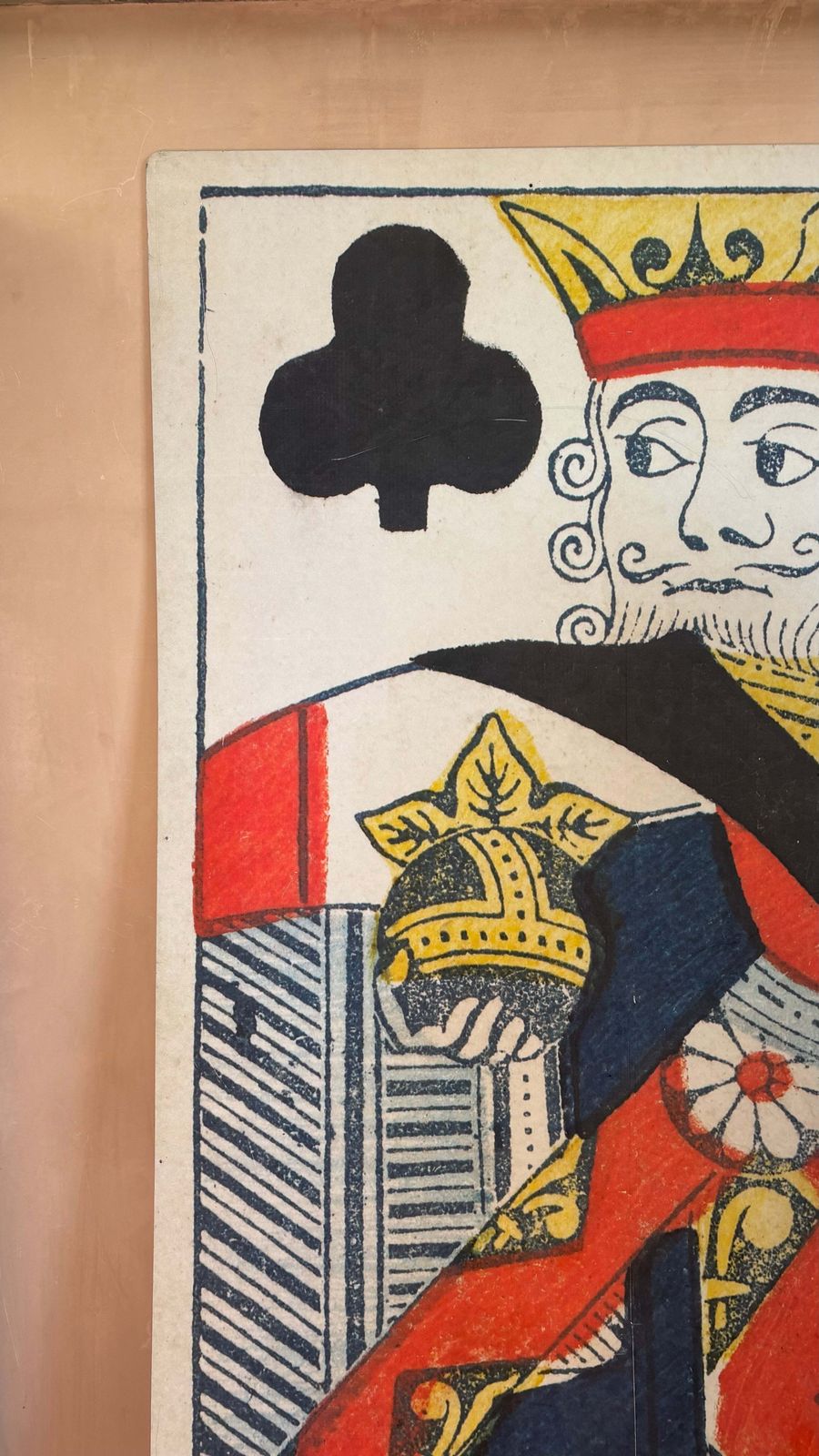 Giant 1980s King Of Clubs Playing Card From London Casino photo for sale