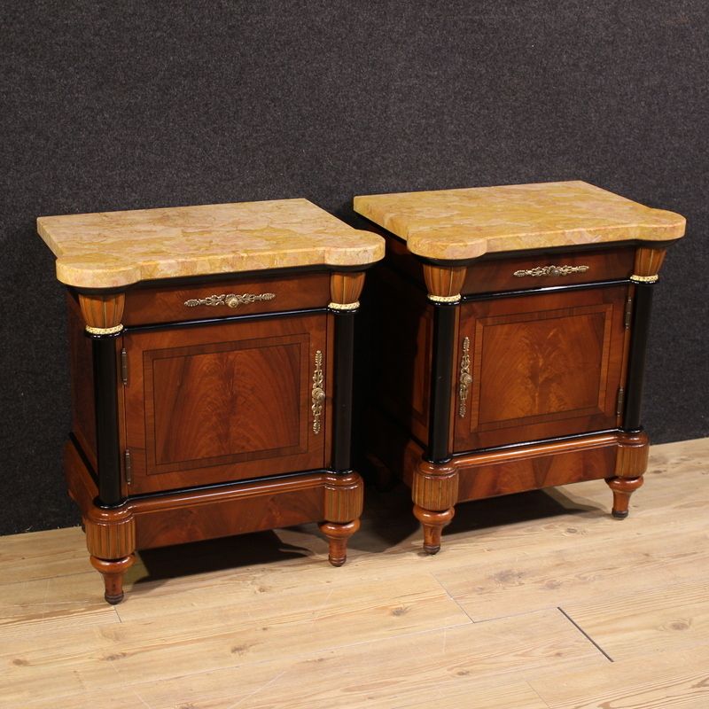 Pair Of 20th Century Italian Bedside Tables