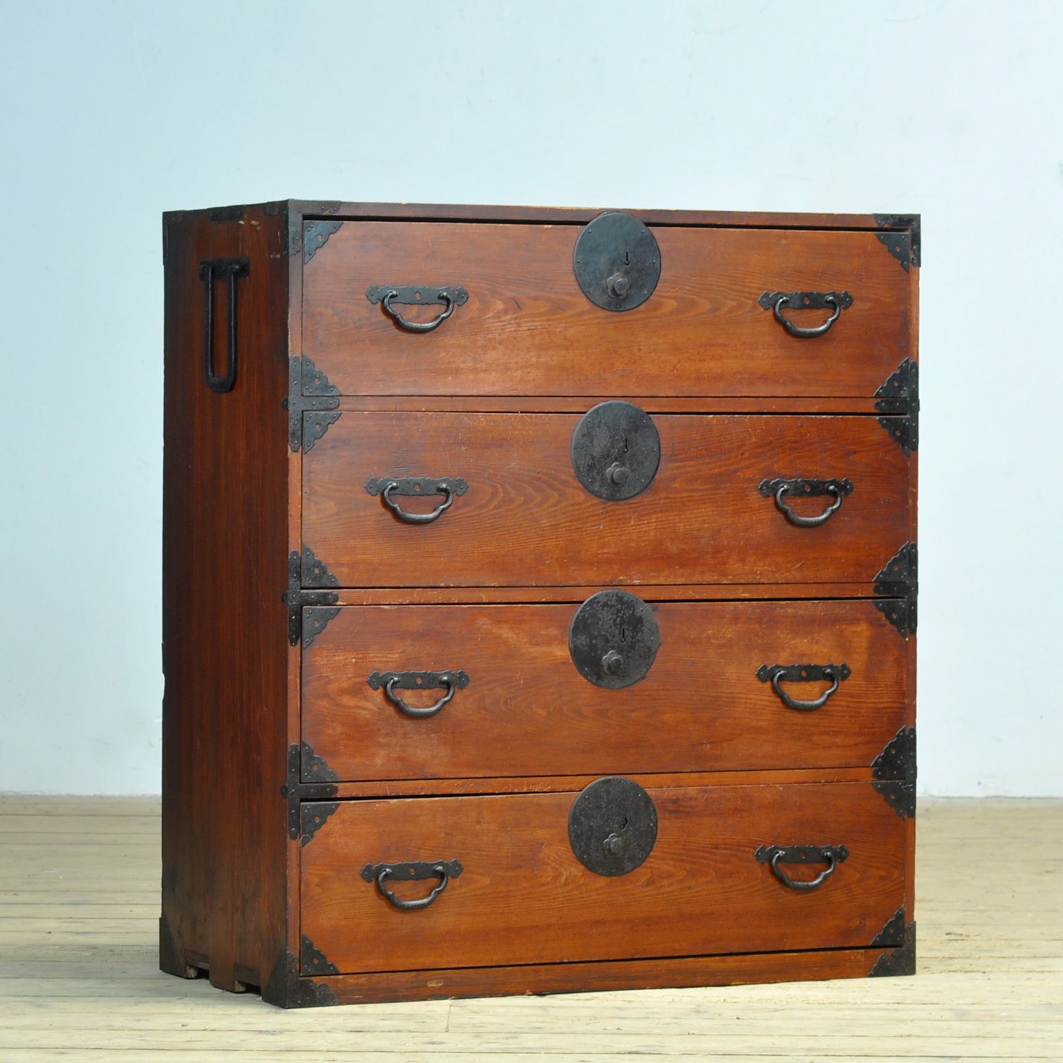 Japanese Tansu Chest Of Drawers, Circa 1870