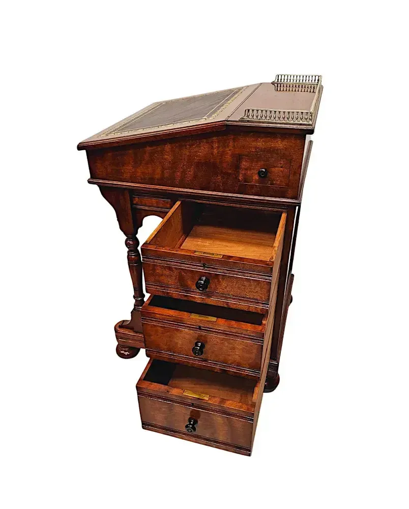 photo for sale A Very Fine Fully Restored 19th Century Davenport Stamped 'Gillows Of Lancaster'