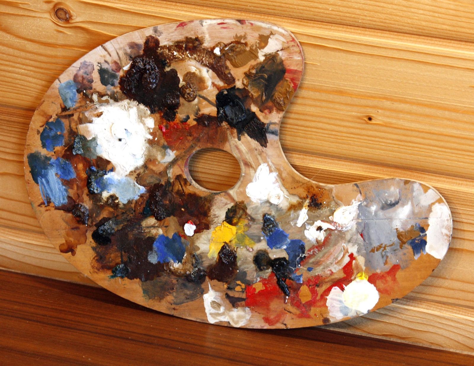 Vintage French Paint Palette   34cm Wall Plaque Wall Decor Vintage Sign Pallet Off The Wall Clocks photo furniture