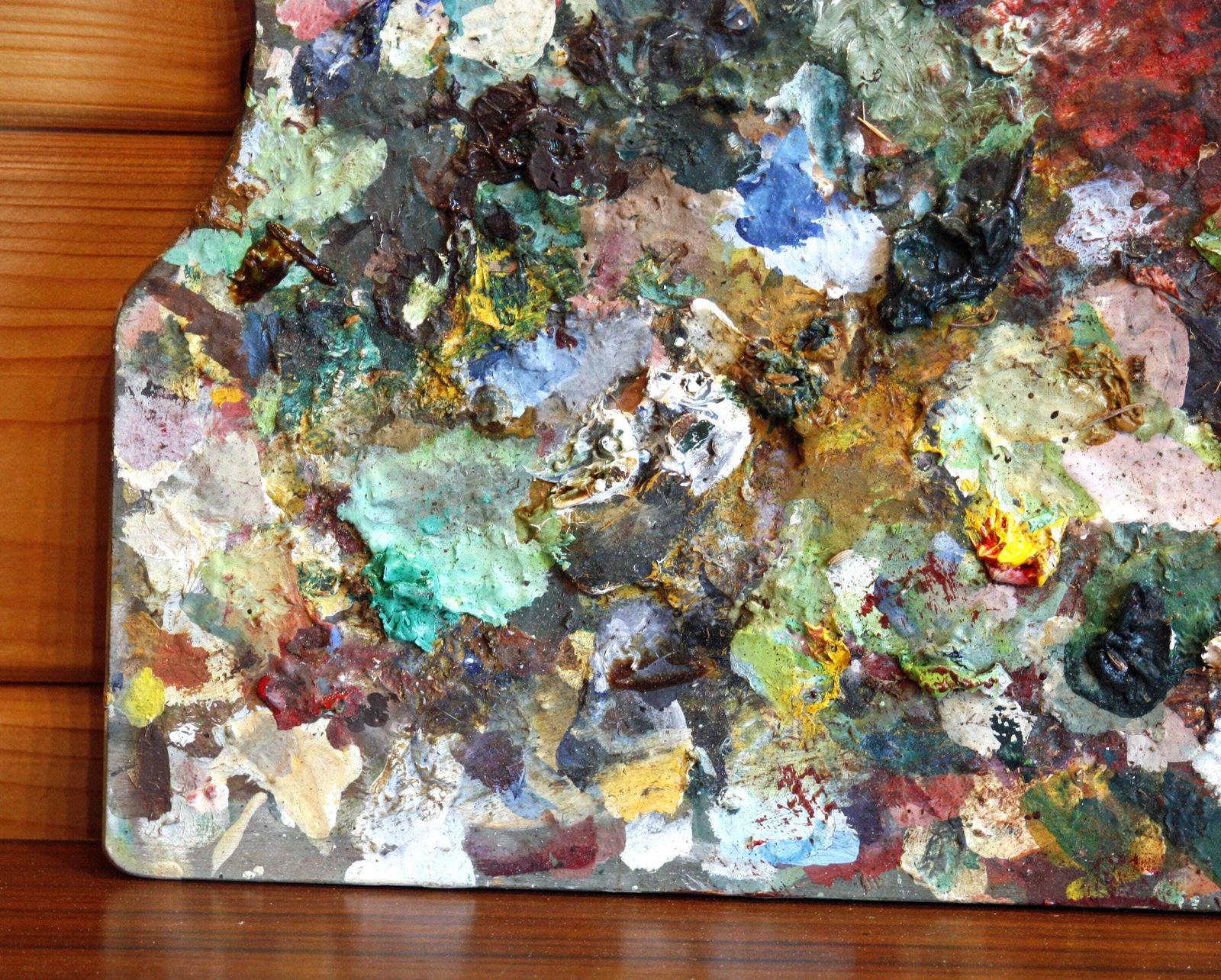 Vintage French Paint Palette   40cm Wall Plaque Wall Decor Vintage Sign Pallet Off The Wall Clocks photo 75.0