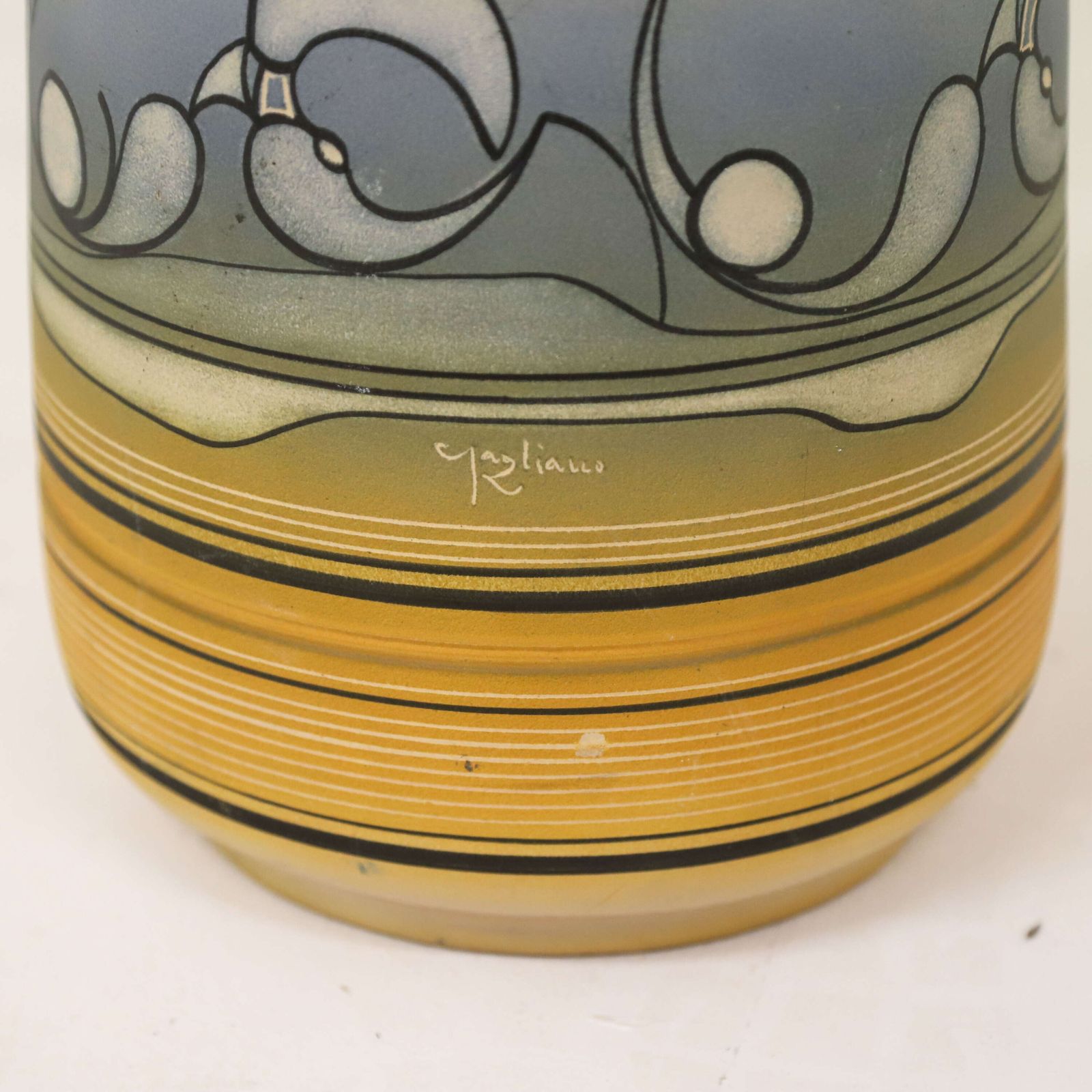 Mid‑Century Sicilian Floor Standing Studio Pottery Vase, Signed Robert Gagliani photo buy