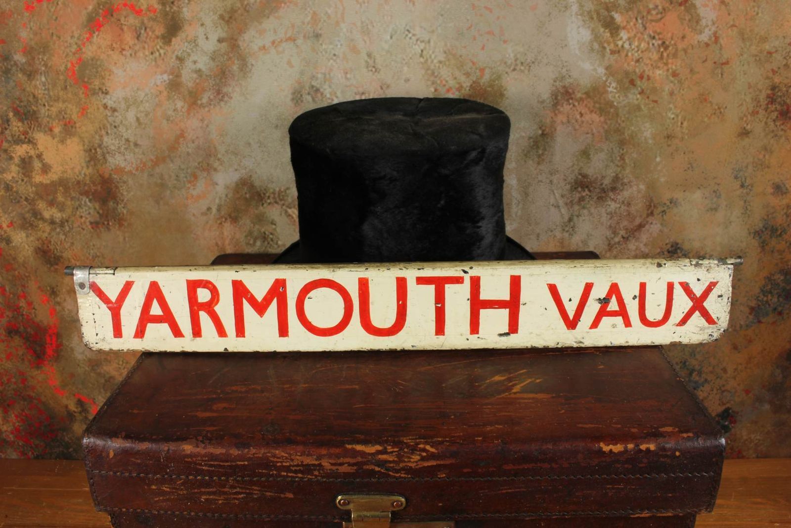 Antique Yarmouth Vauxhall Destination Sign. Train Station Sign C1930. photo 135.0