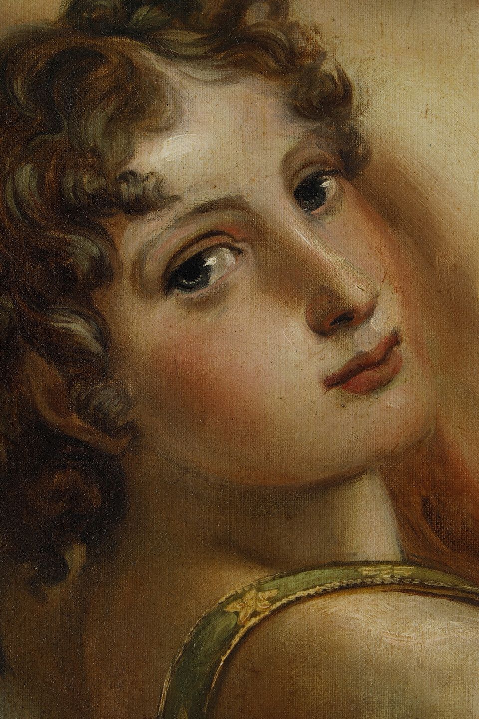 photo furniture Very Large Painting Of Psyche And Love From The French Neoclassical School