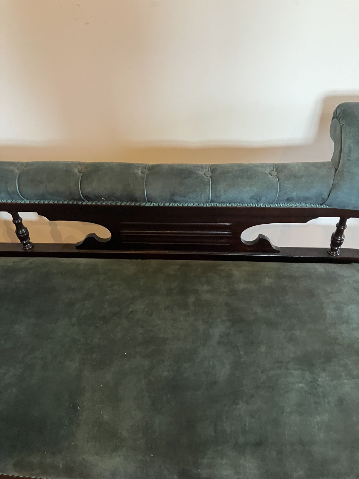 Jade Green Velvet Chaises Longues photo for sale