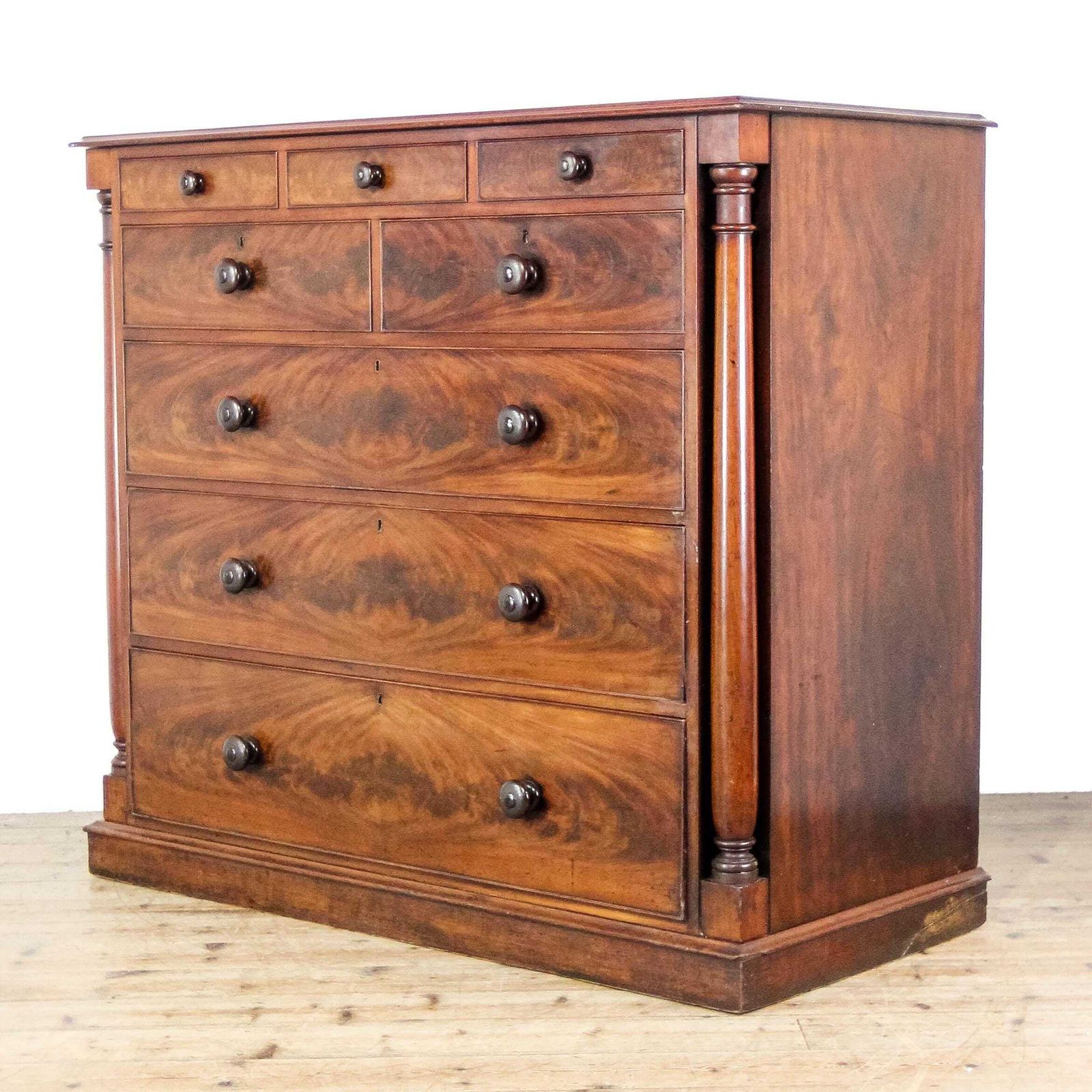 Antique Victorian Large Mahogany Chest Of Drawers | Antique Storage | Bedroom Drawers | Antique Chest Of Drawer photo furniture