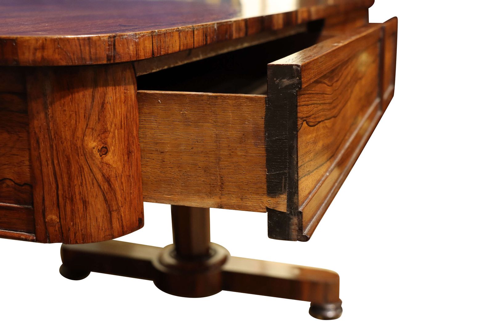 Fine William IV Figured Rosewood Writing Table / Library Desk C.1835 photo 1012.0