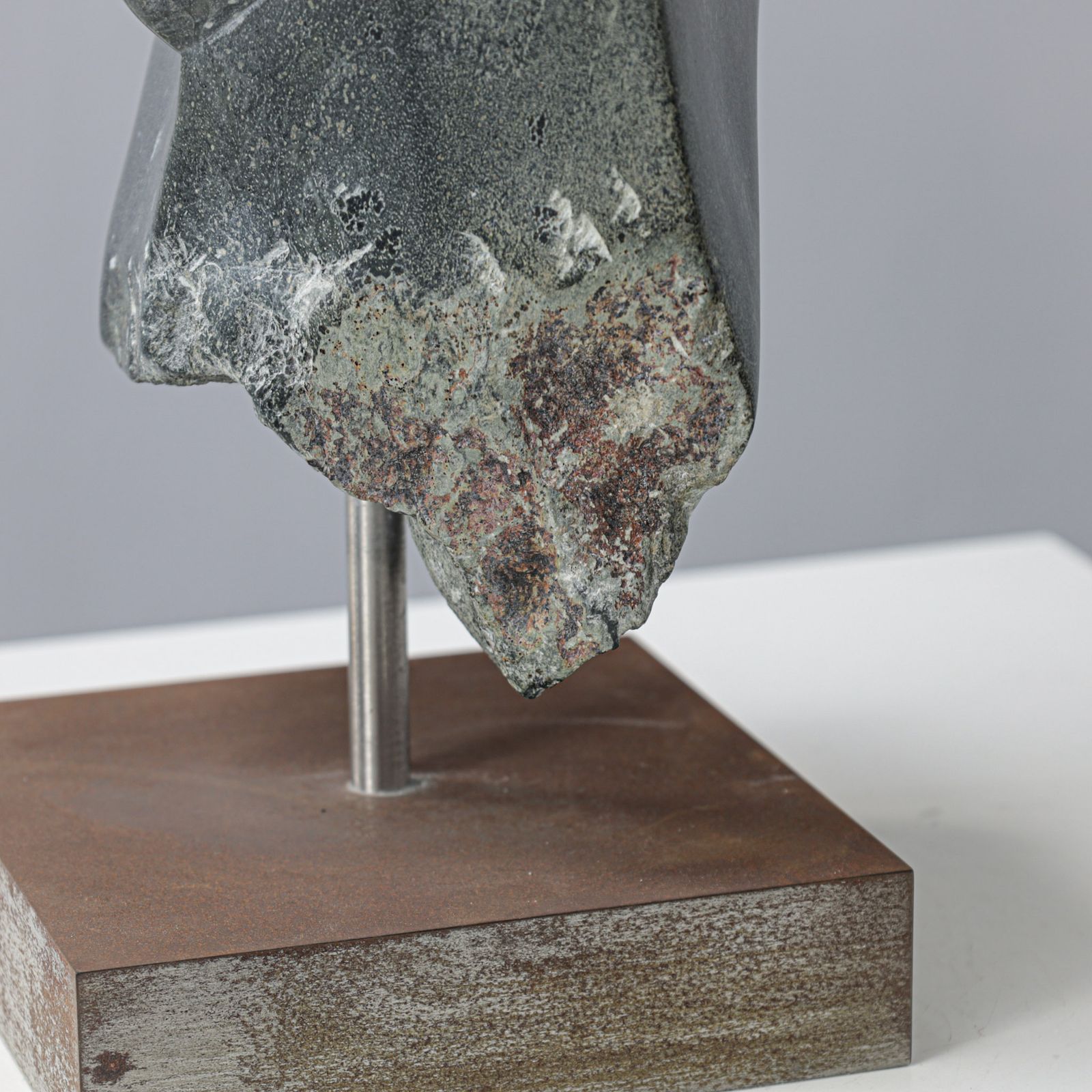 photo furniture Abstract Dolomite Stone Sculpture By Ineke Van Zuuren, Netherlands, 1980s