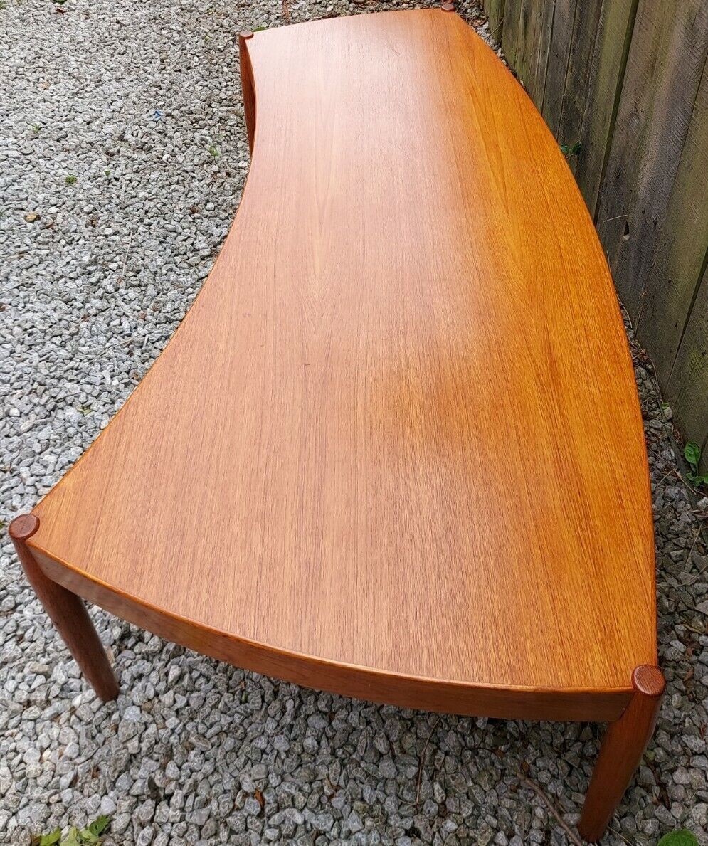 Mcm Johannes Andersen Large Coffee Table For Trensum Sweden 1960s photo vintage