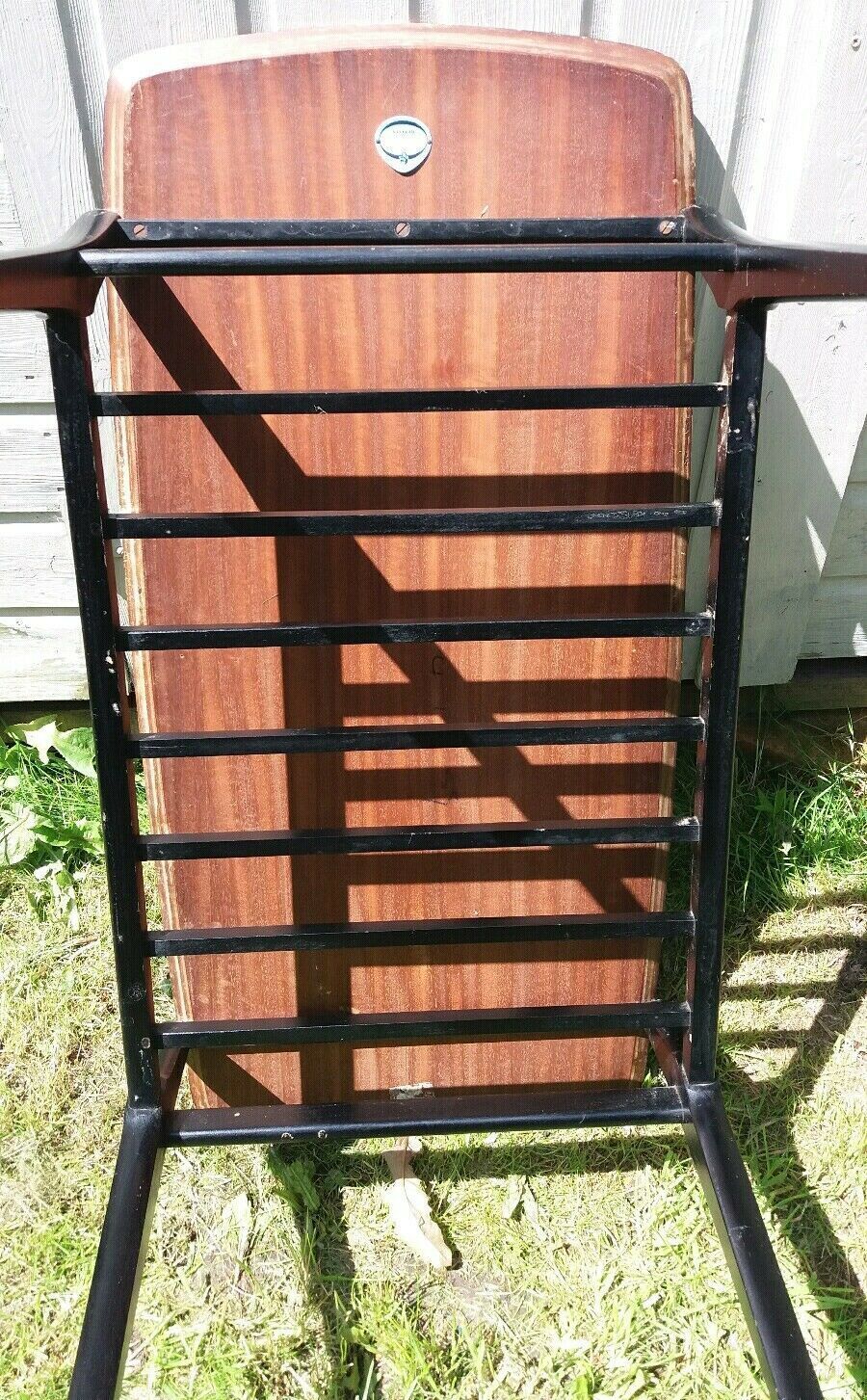Mcm Nathan Ebonised Leg Tola Coffee Table With Magazine Rack photo buy
