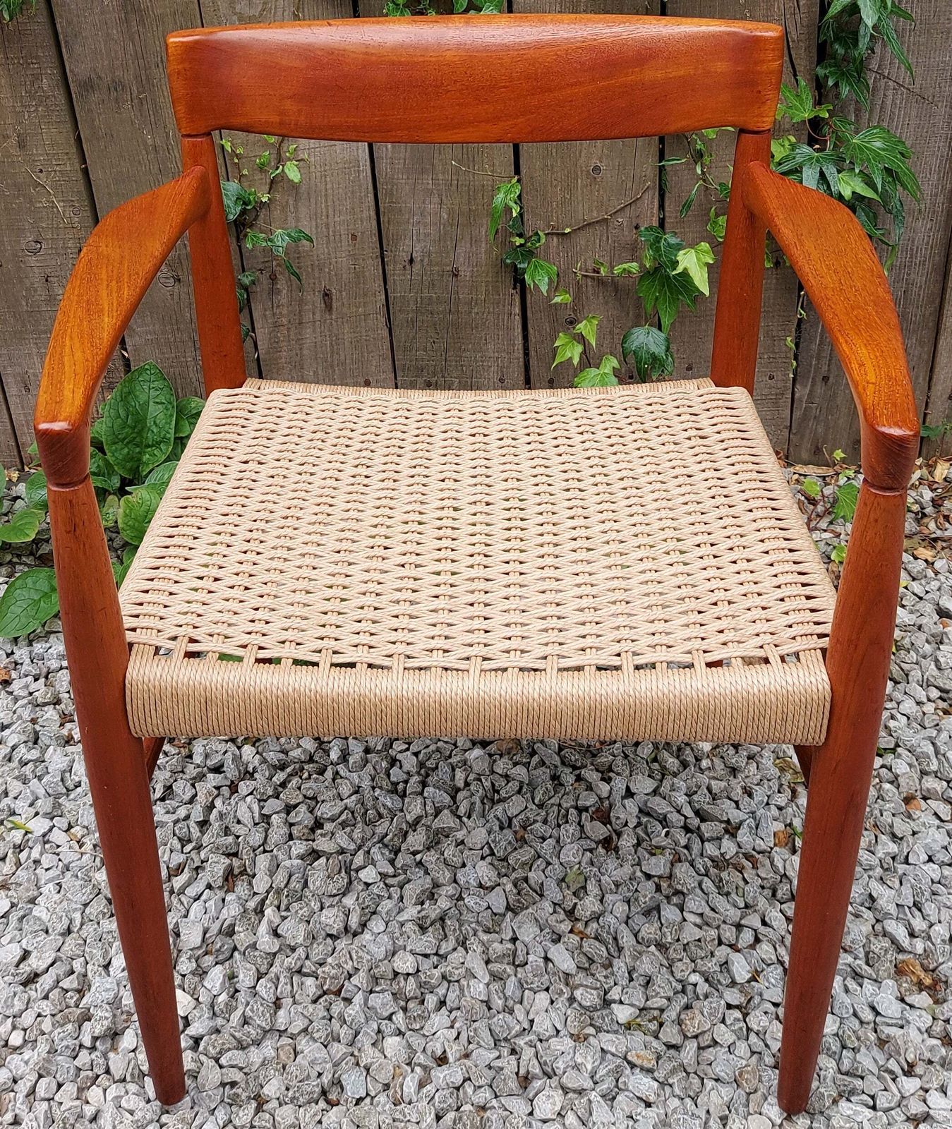 Mcm One Only Recorded Bramin Carver Chair Danish photo for sale