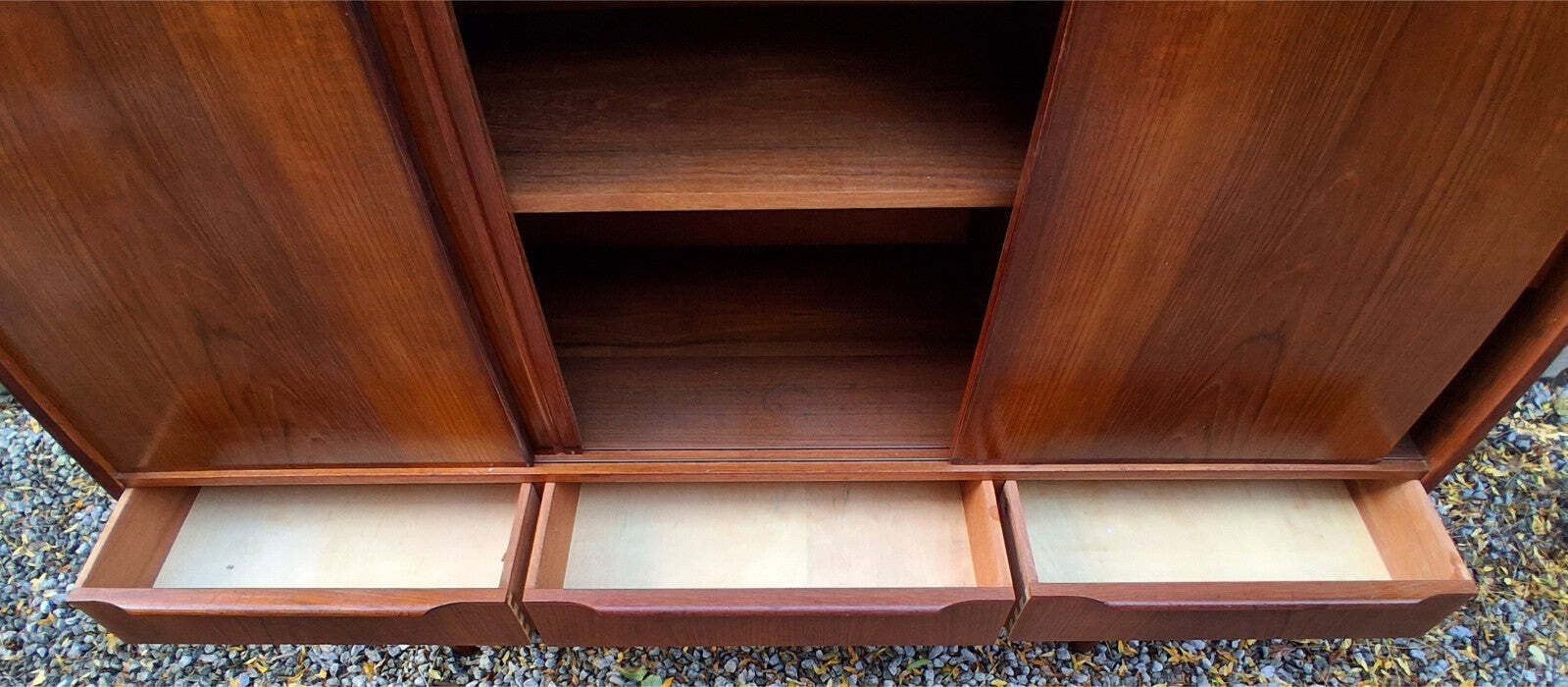 Furniture Mid Century Modern Ew Bach Teak Highboard For Sejling Skabe photo