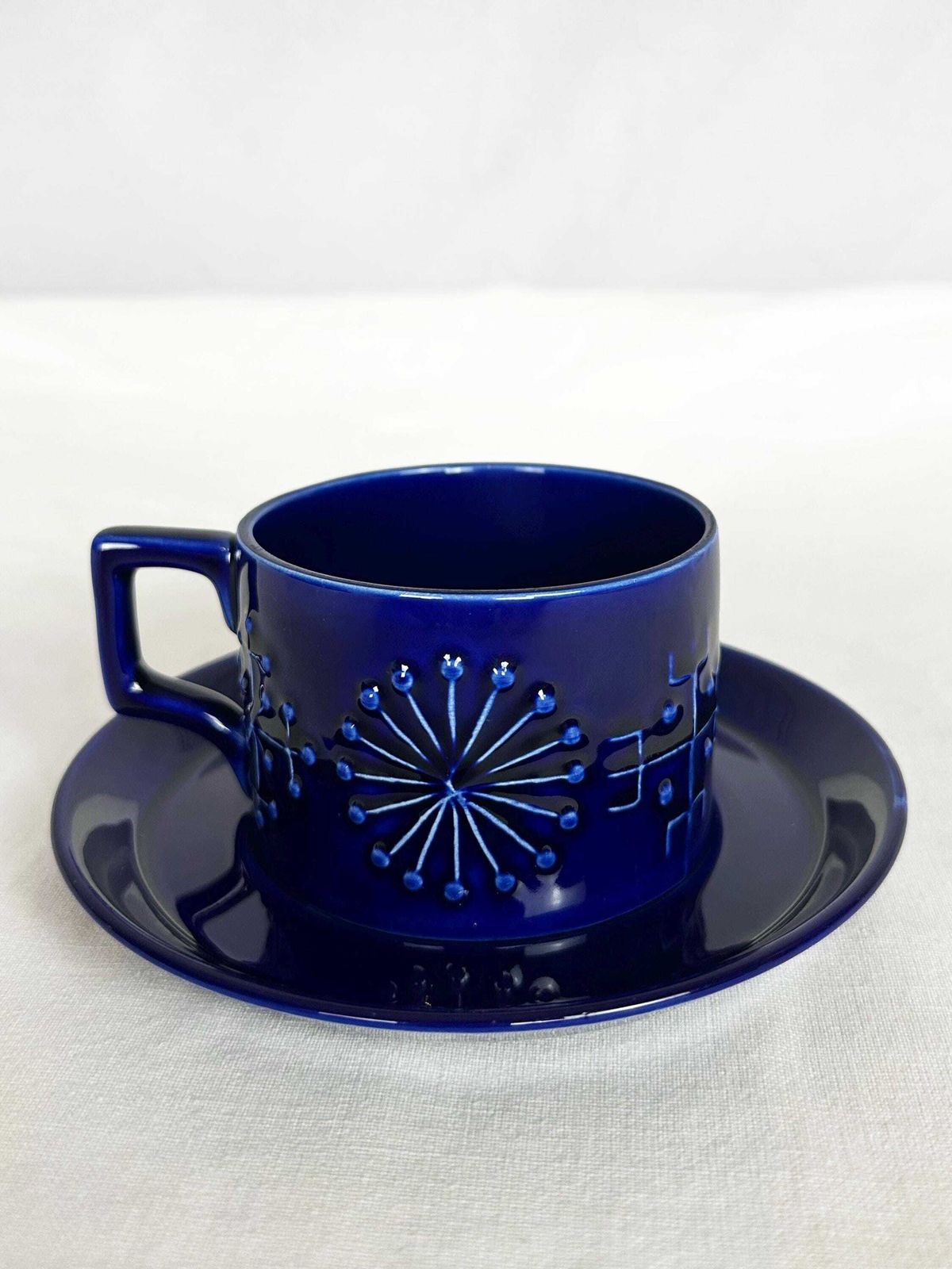 photo buy Vintage Portmeirion Totem Coffee Set, Deep Blue Ceramic, Susan Williams Ellis 60s