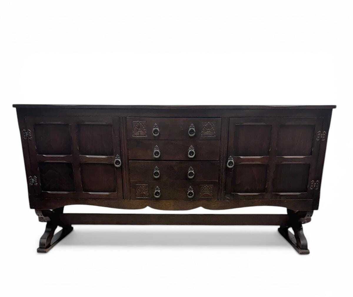 Vintage Oak Sideboard / Central Drawers / C1940 photo buy