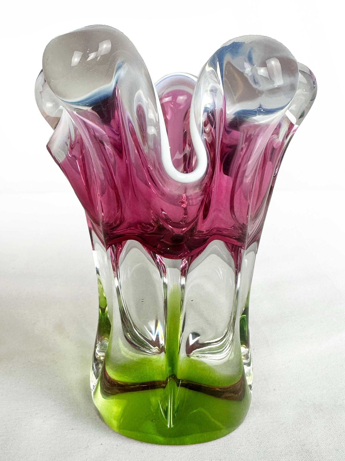 Josef Hospodka   Chřibská (Borske Sklo)   Mid Century Art Glass Vase Czech Republic 1960 1969 photo buy