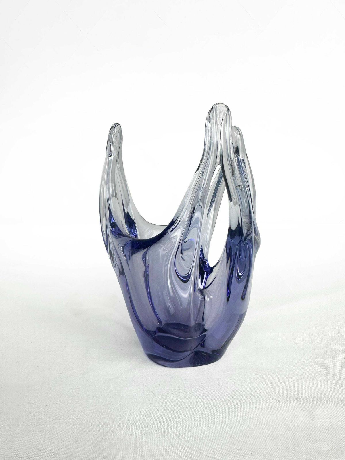 Mid Century Lilac Art Glass Vase/Bowl 1960 photo buy