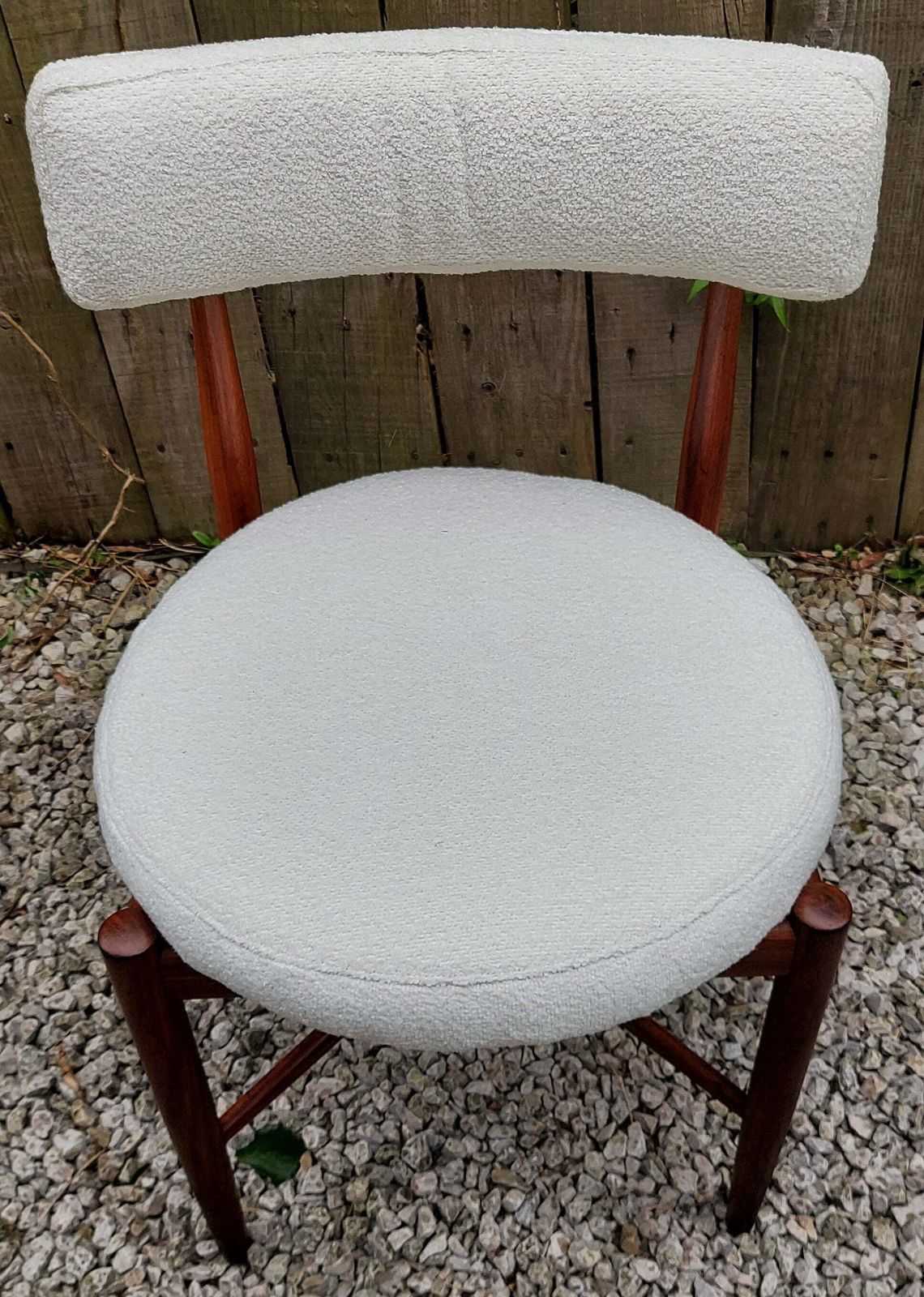 Mcm 4 G Plan Fresco Dining Chairs Ivory Boucle C photo furniture
