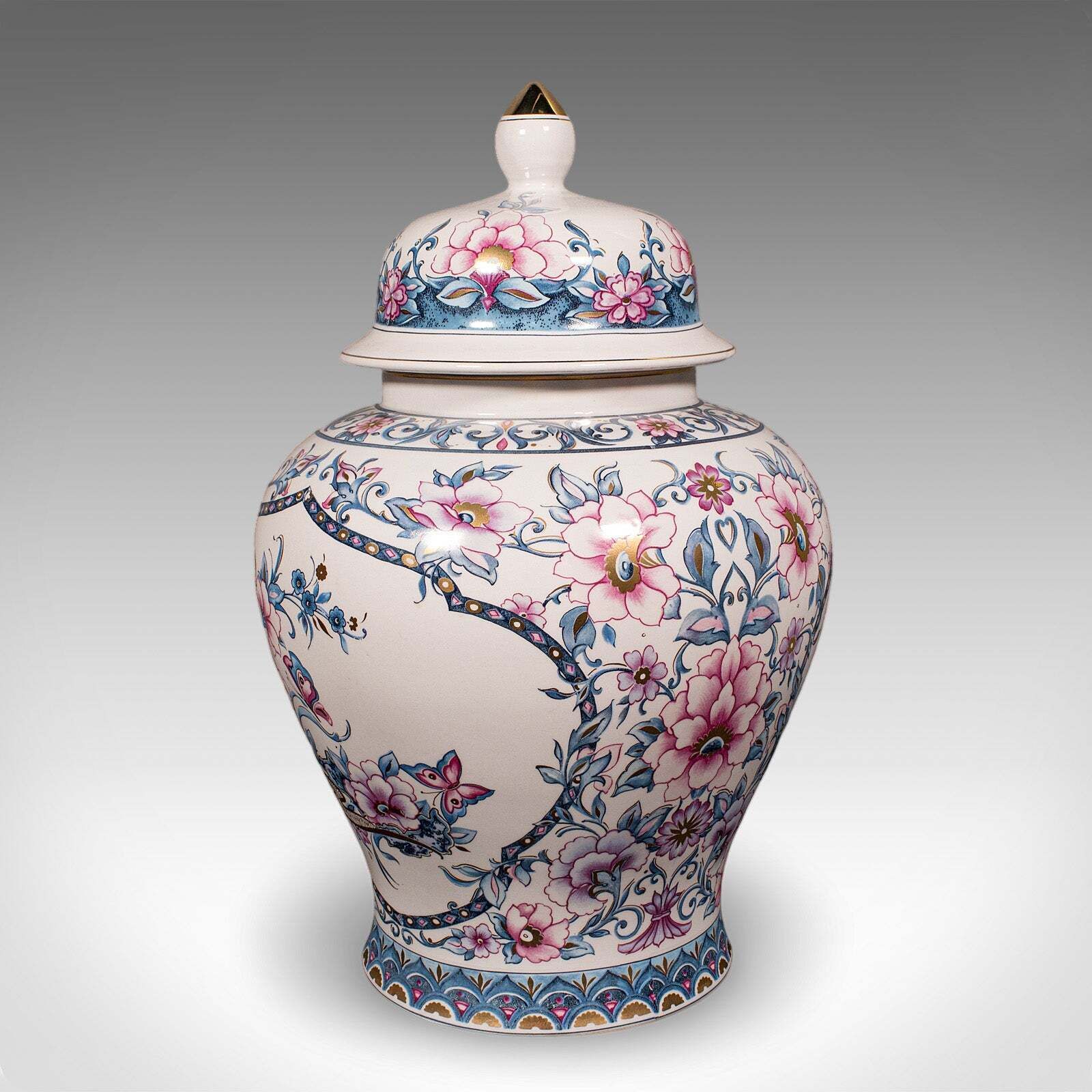 Pair Of Large Vintage Display Vases, Italian, Ceramic, Baluster Urn, Circa 1980 photo 1008.0