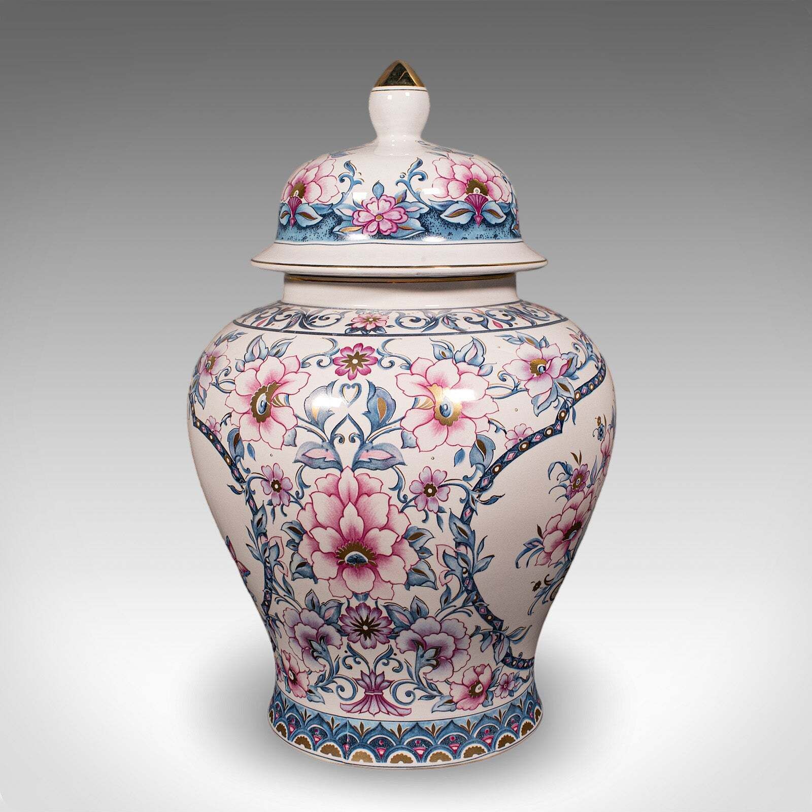 Pair Of Large Vintage Display Vases, Italian, Ceramic, Baluster Urn, Circa 1980 photo buy