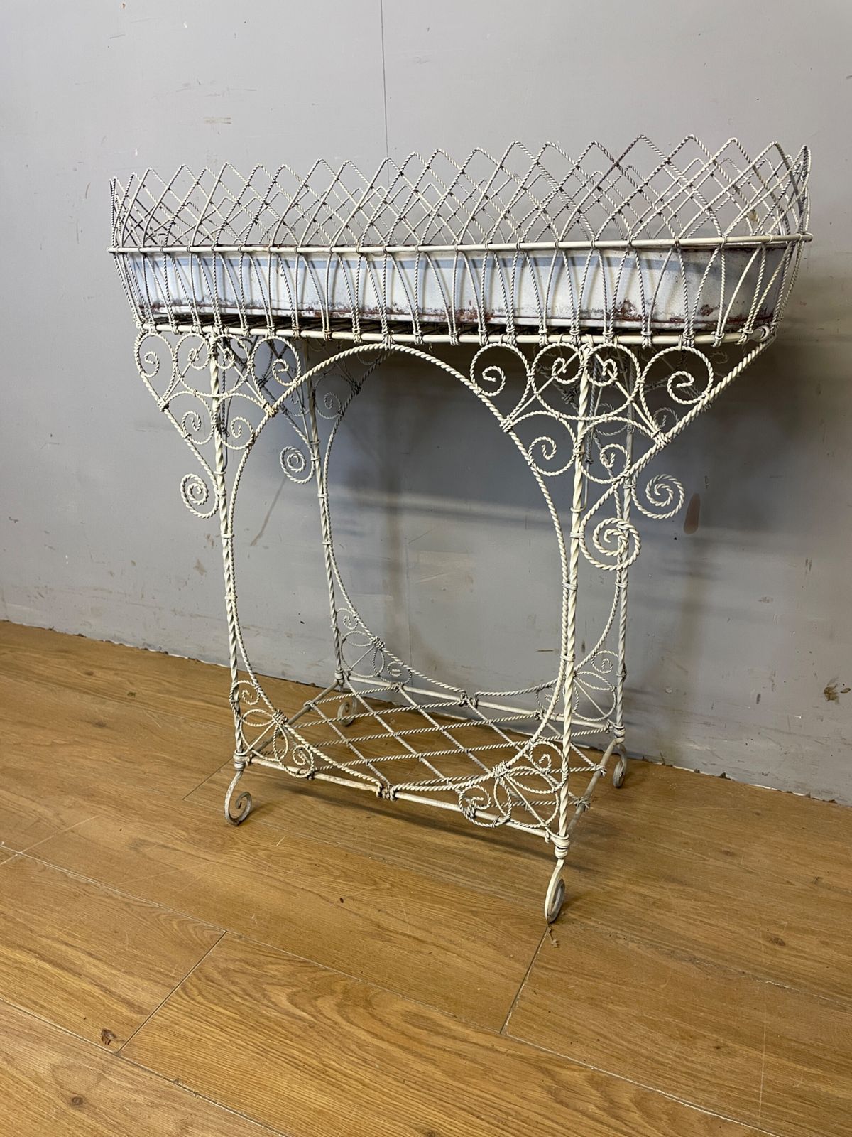 Edwardian Country House Wire Work Conservatory Plant Stand photo furniture