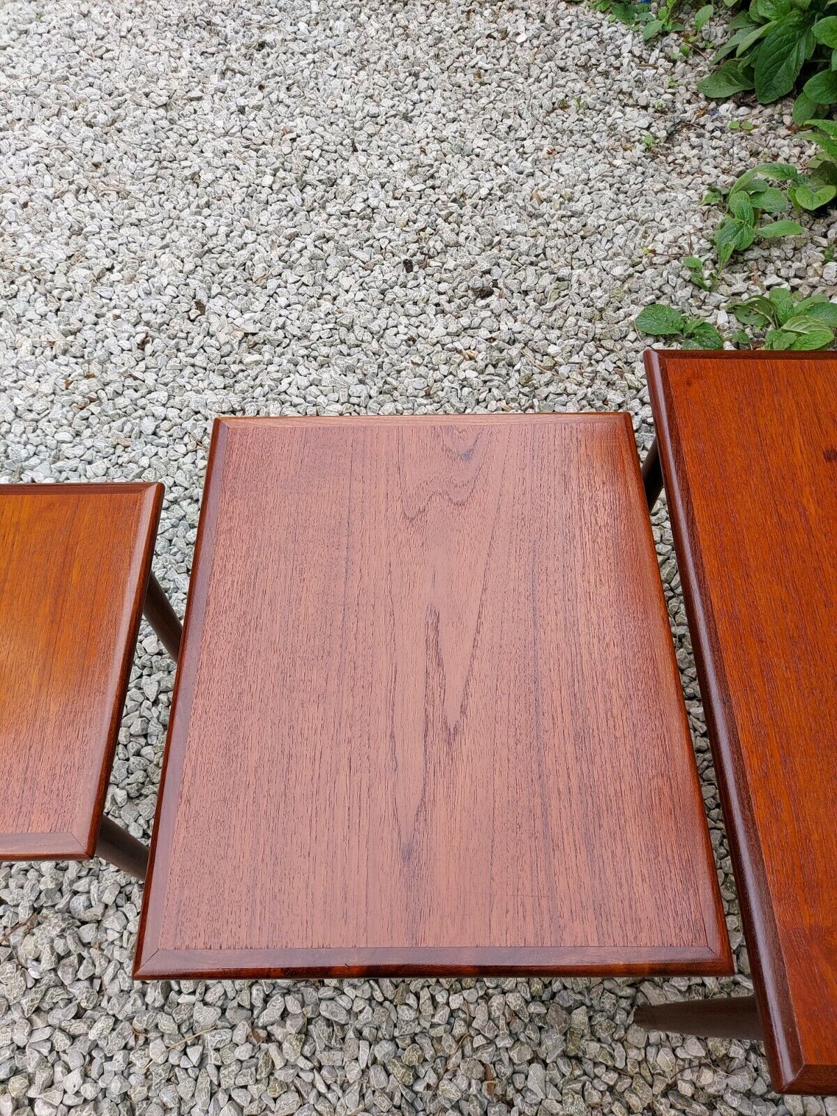 Mid Century Modern Danish Nest Of Tables photo vintage