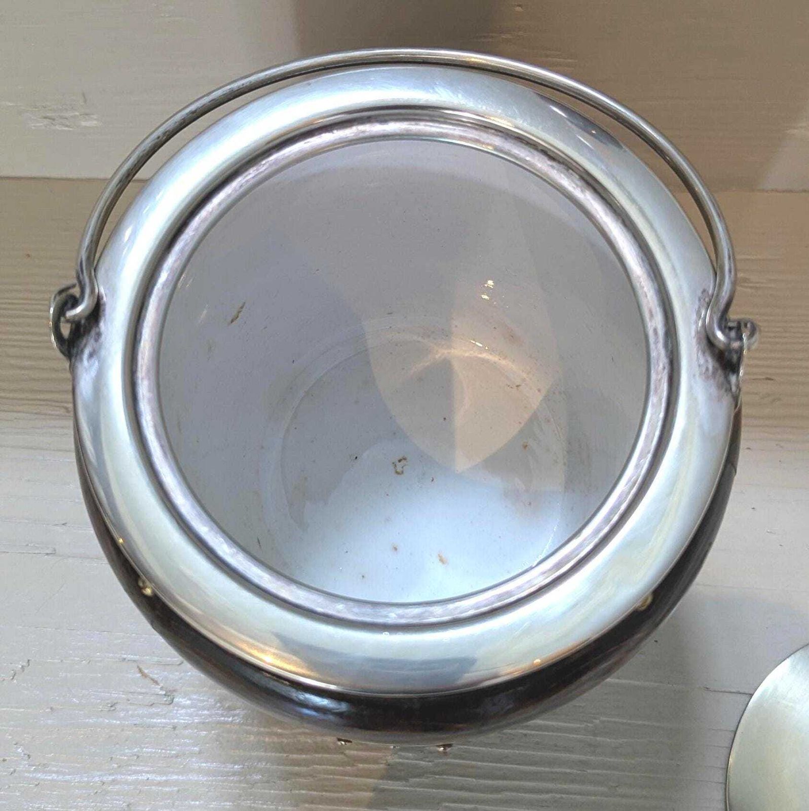 photo furniture 1930s Oak Wooden Biscuit Barrel With Silver Plated Fittings Cookie Jar