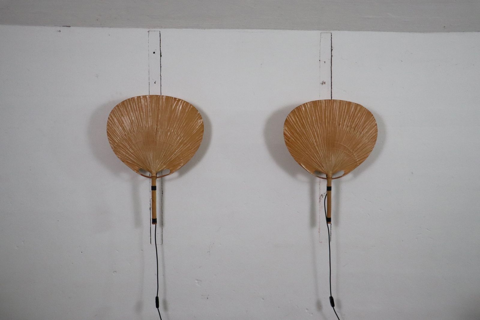 Ingo Maurer Uchiwa III Wall Lamps For M Design, 1973 photo furniture