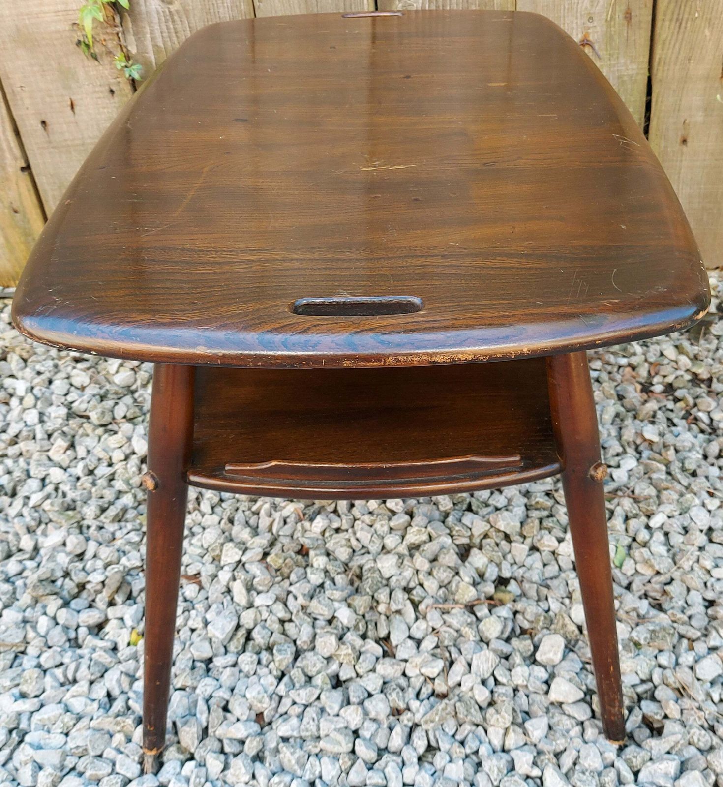 Mid Century Modern Ercol Butler Tray Traditional Finish Blue Label photo 600.0
