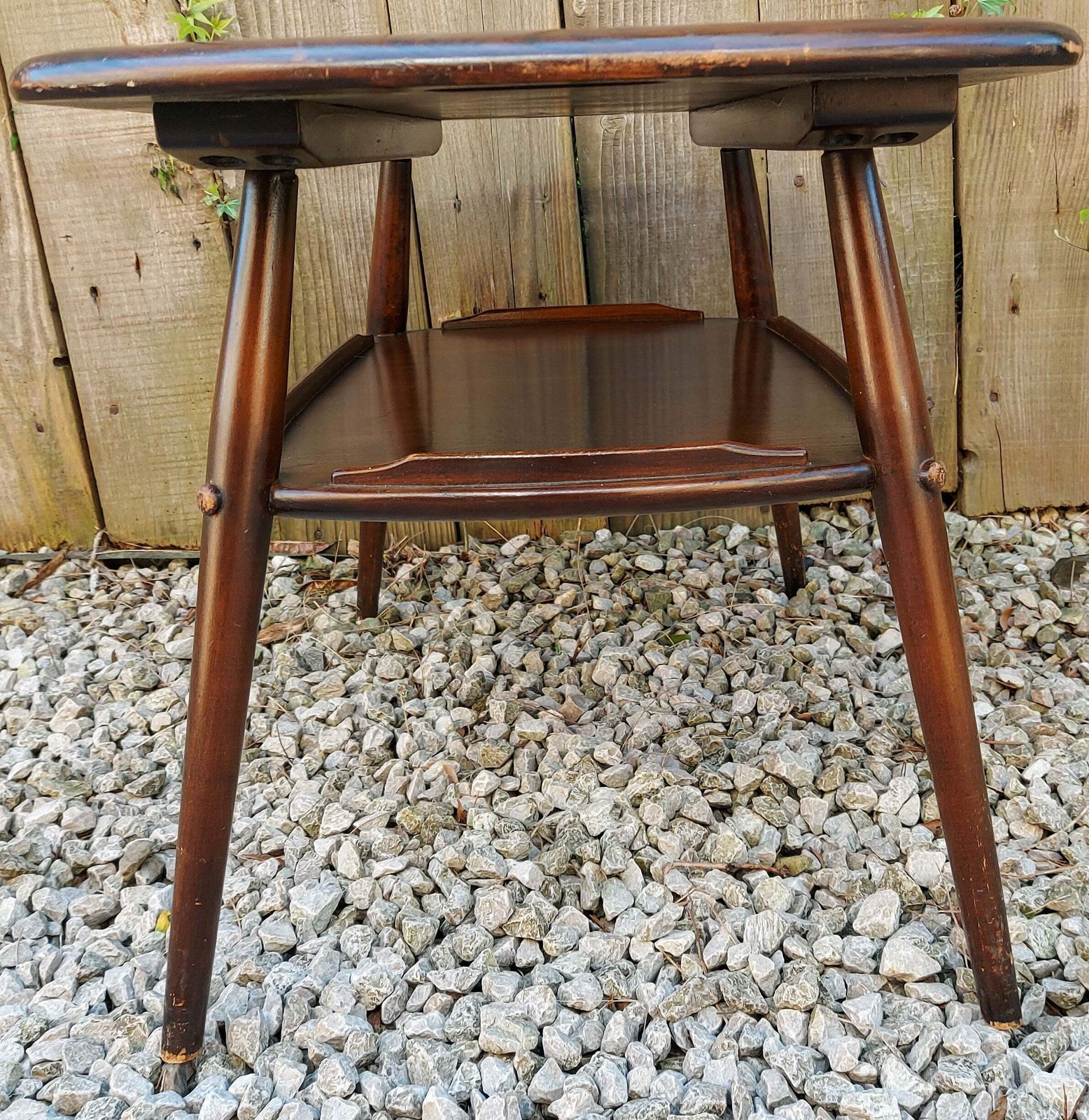 Mid Century Modern Ercol Butler Tray Traditional Finish Blue Label photo vinterior
