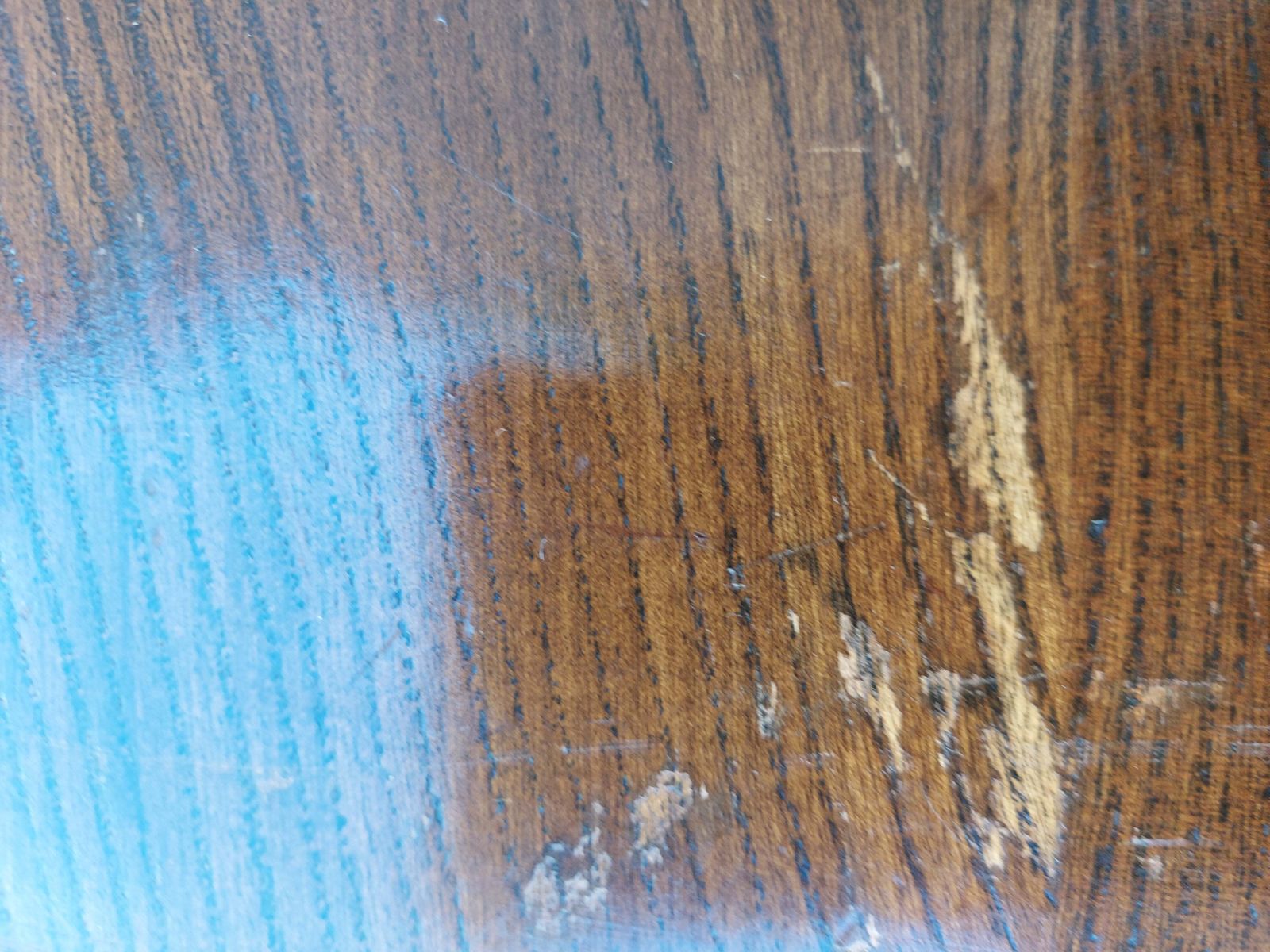 photo vintage Mid Century Modern Ercol Butler Tray Traditional Finish Blue Label