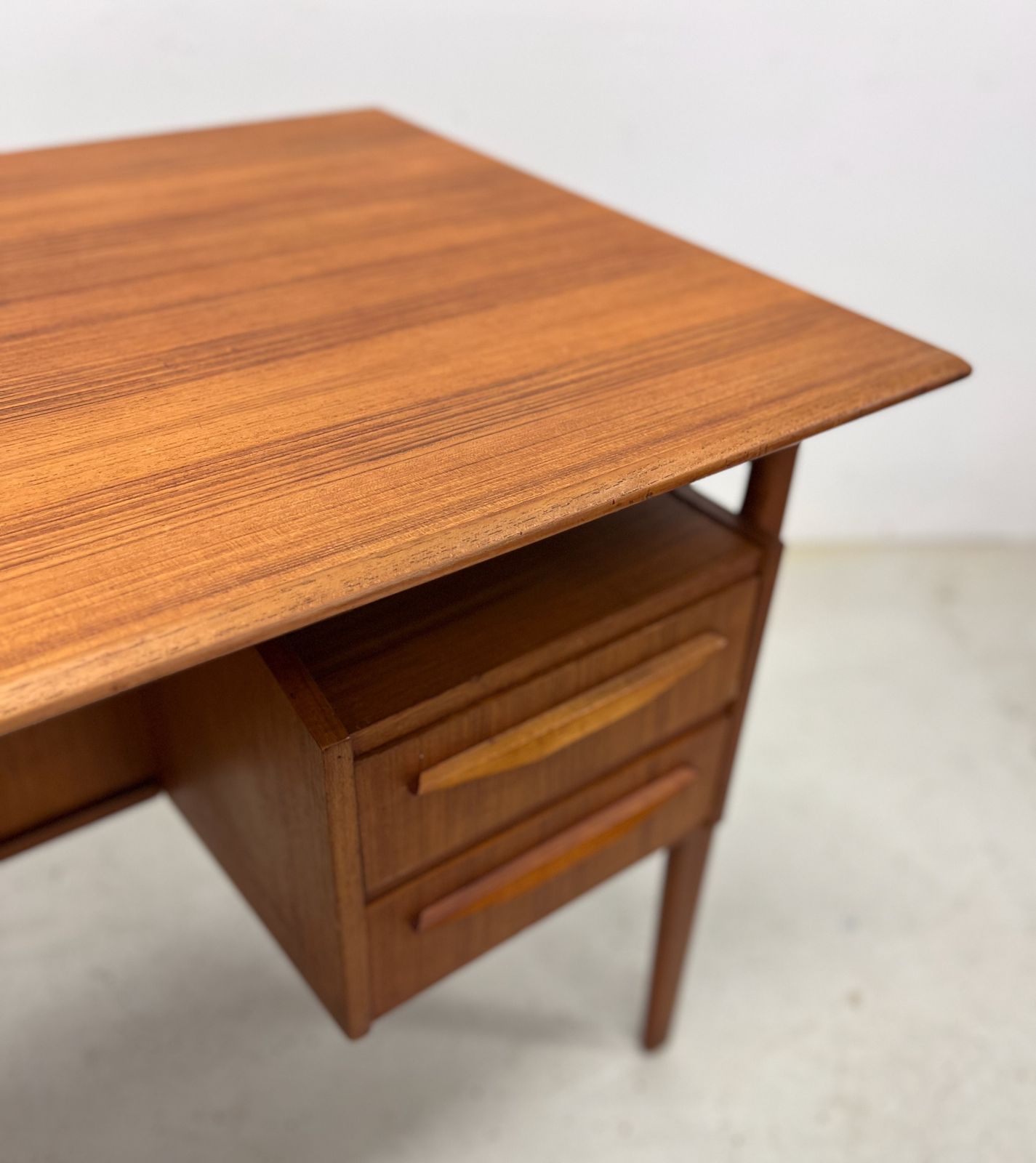 Furniture Teak Desk By Gunner Nielsen For Tibergaard, 1960s. photo