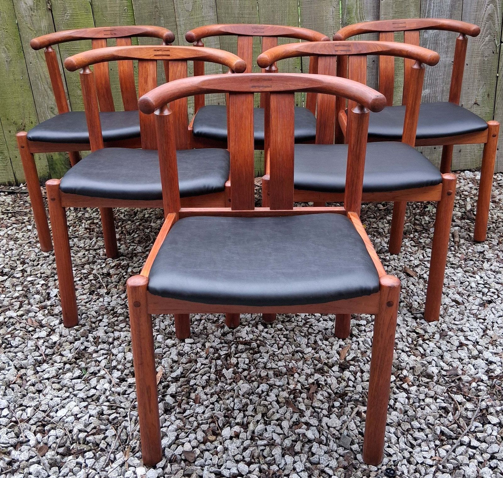 Mid Century Modern 6 Dining Chairs Hans Frydendal 'Cleopatra' For Boltinge photo furniture