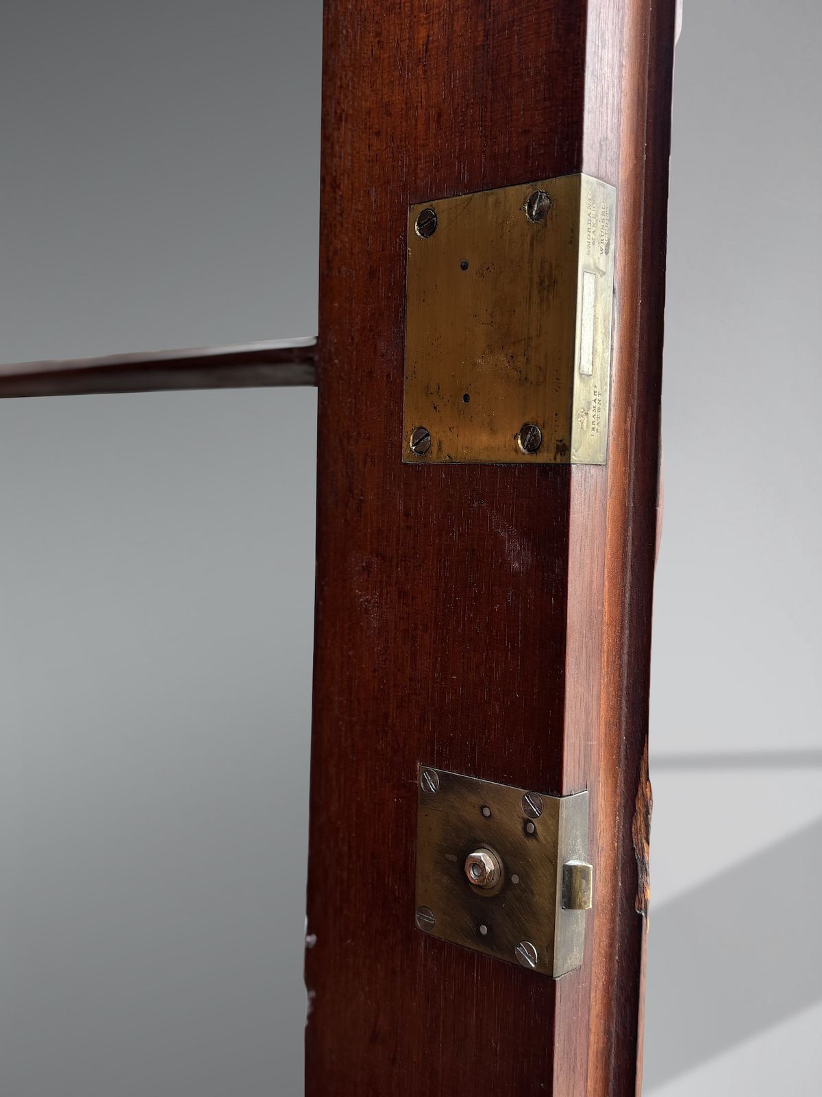 photo vinterior Untouched 19th Century William IV Period Mahogany 4 Door Library Bookcase