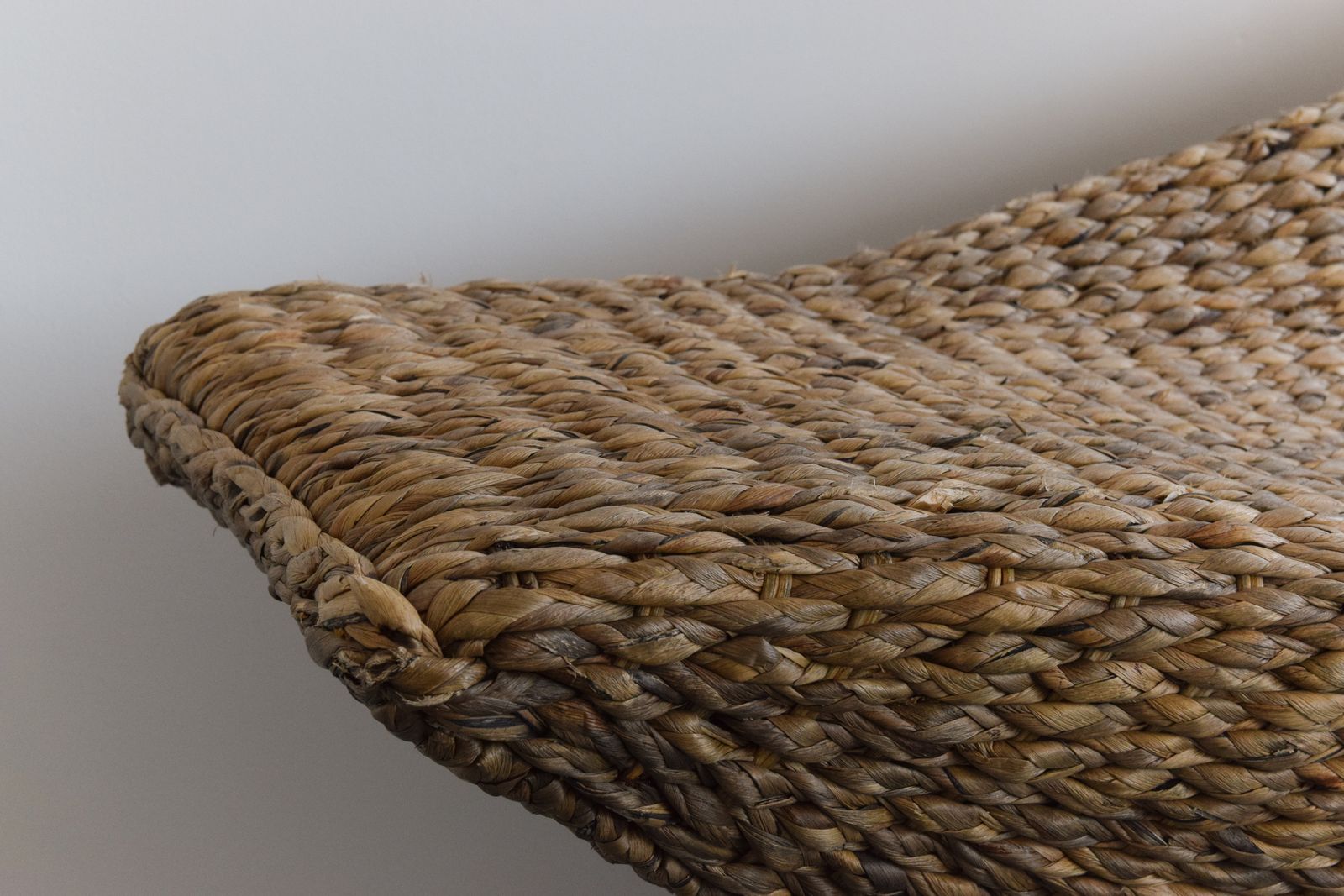Vintage 1990s Large Sea Grass Gondola Sofa / Loveseat photo vintage