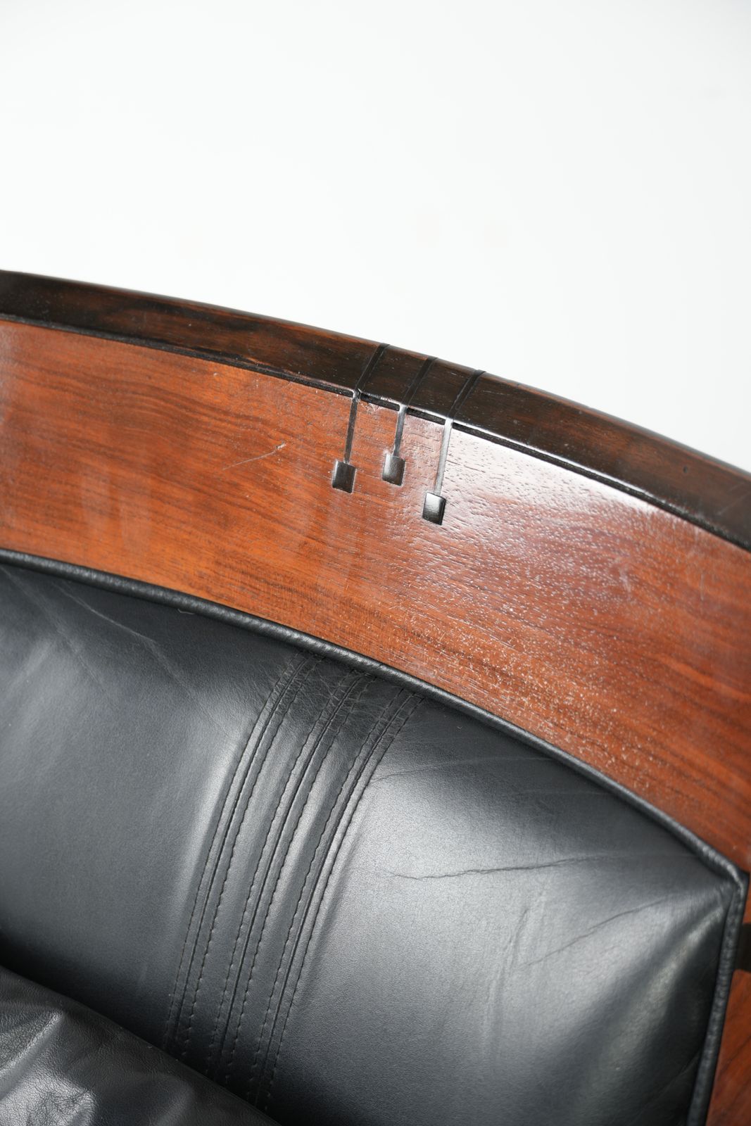 photo furniture In Good Condition Black Leather Art Deco Schuitema Design Armchair From The Decoforma Series