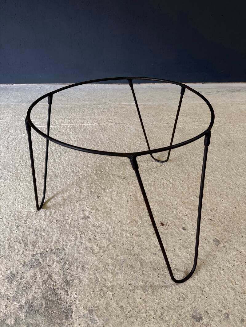 photo vintage 1950's French Design Tripod Tray Side Table