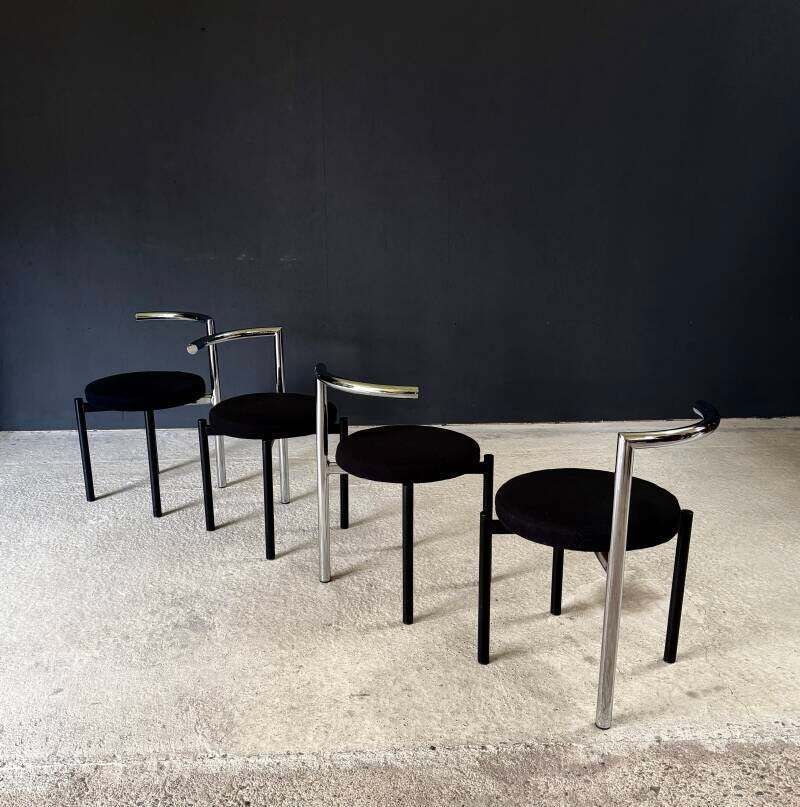 Postmodern Design Eetkamerstoelen, Italië Jaren 1980 photo for sale