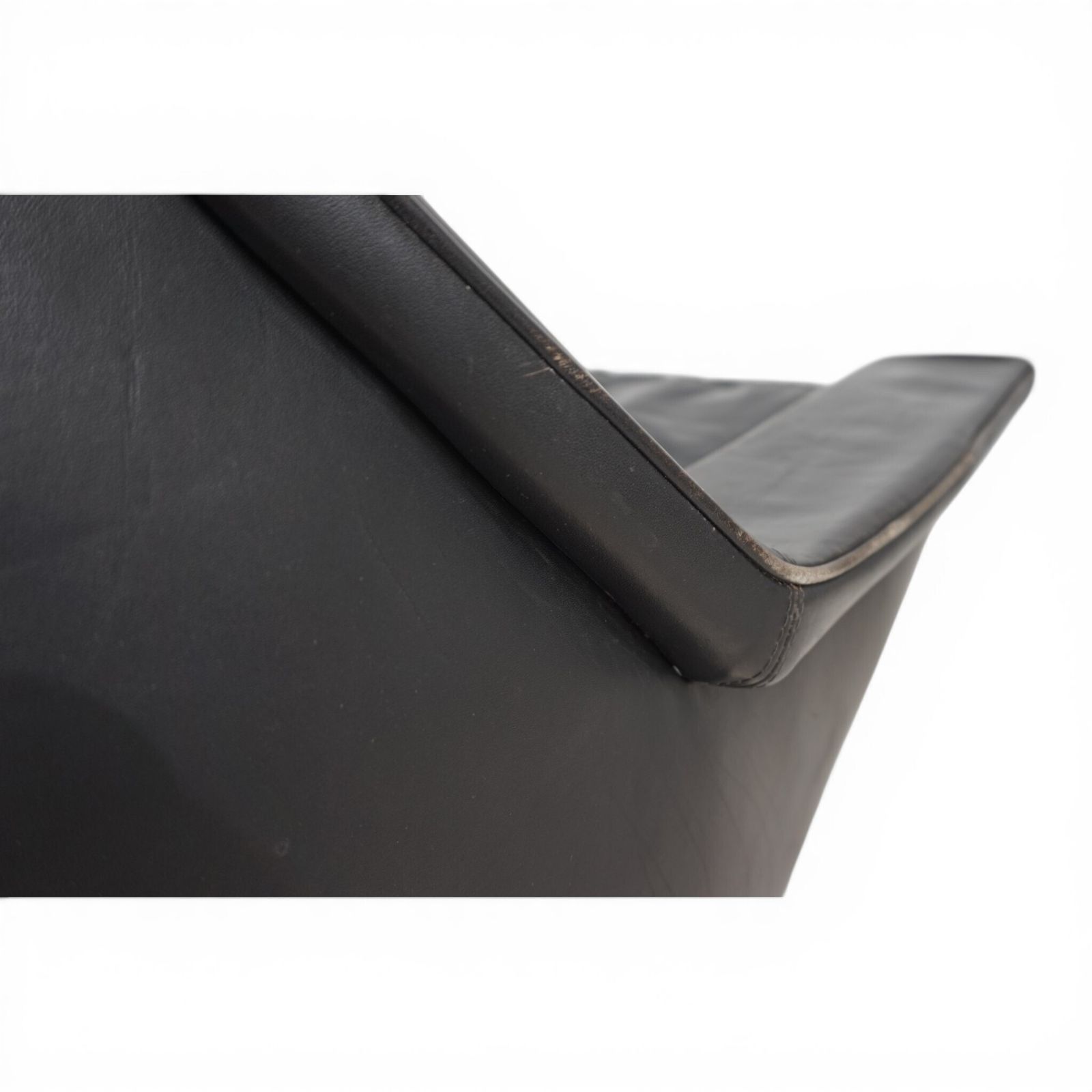 Esa 802 Black Leather Lounge Chair By Werner Langenfeld, 1970 photo 750.0