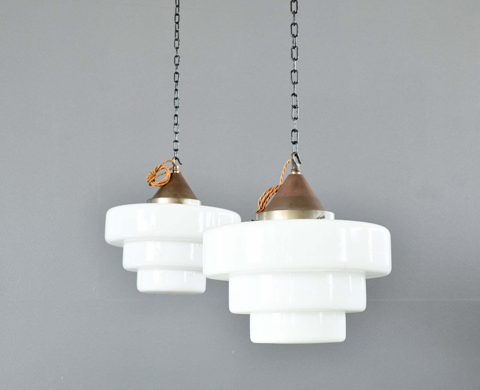 Art Deco Opaline Lights By Edison Circa 1930s photo furniture