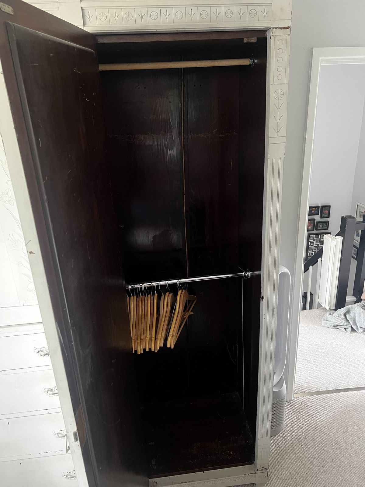 Large Late Victorian Triple Wardrobe – Painted With Farrow & Ball photo furniture
