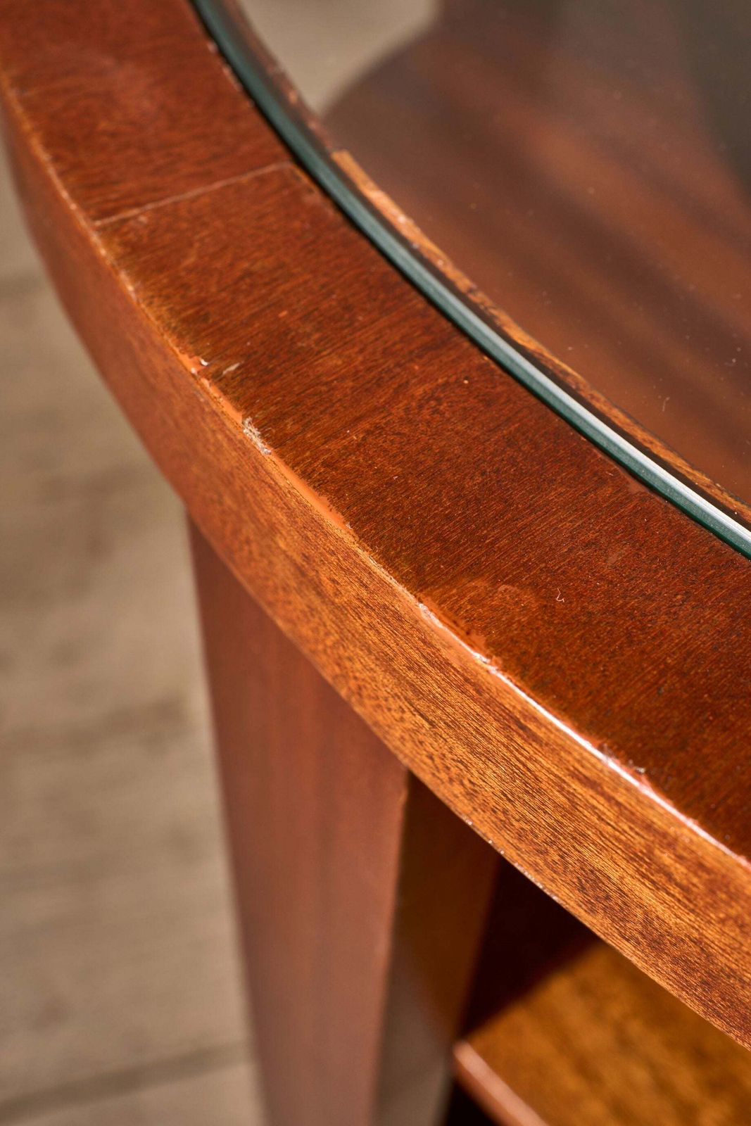 Art Deco Teak And Glass Two Tiered Coffee Table photo vinterior