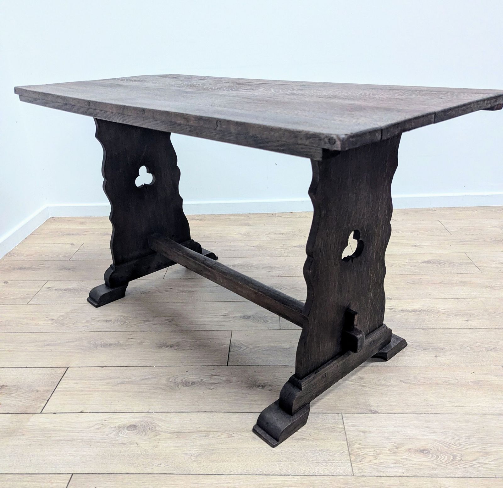 Vintage Small Oak Refectory Table Delivery Available 0291 photo furniture