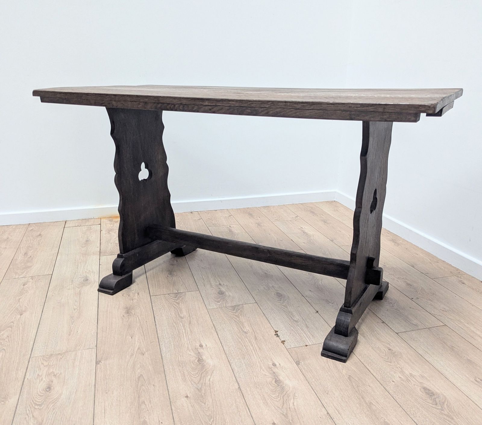 photo buy Vintage Small Oak Refectory Table Delivery Available 0291