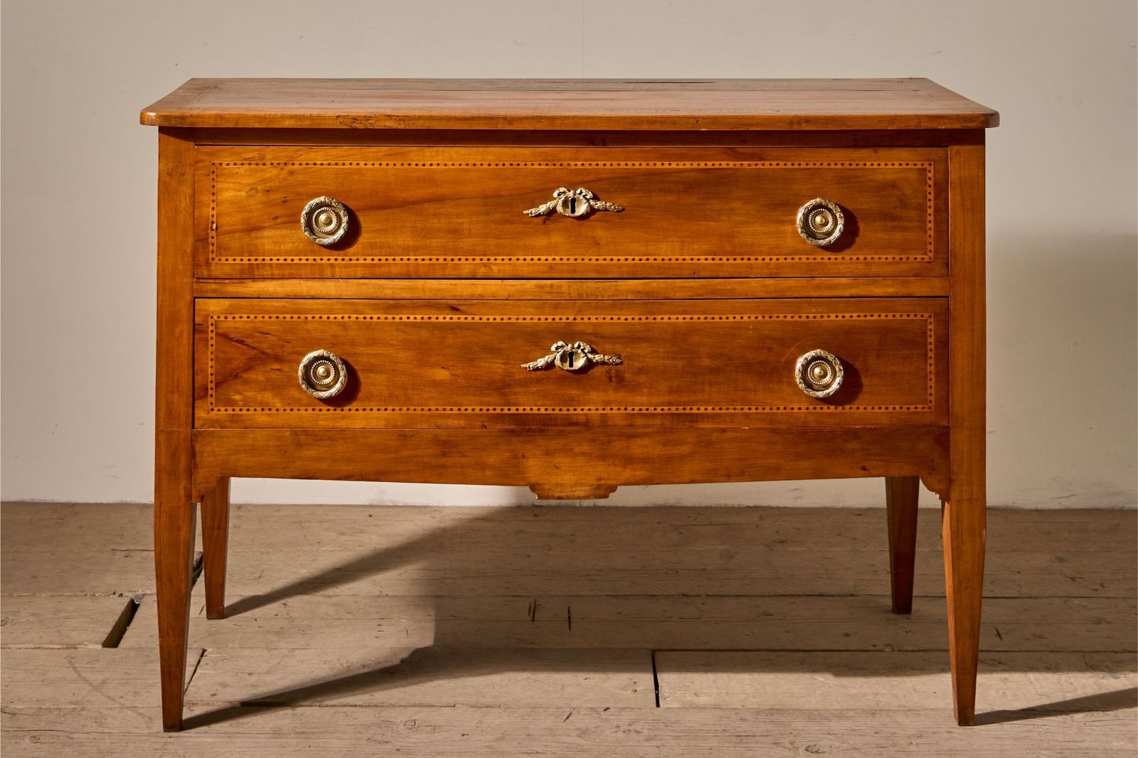 Unusual 19th Century Cherrywood Chest Of Drawers photo Furniture